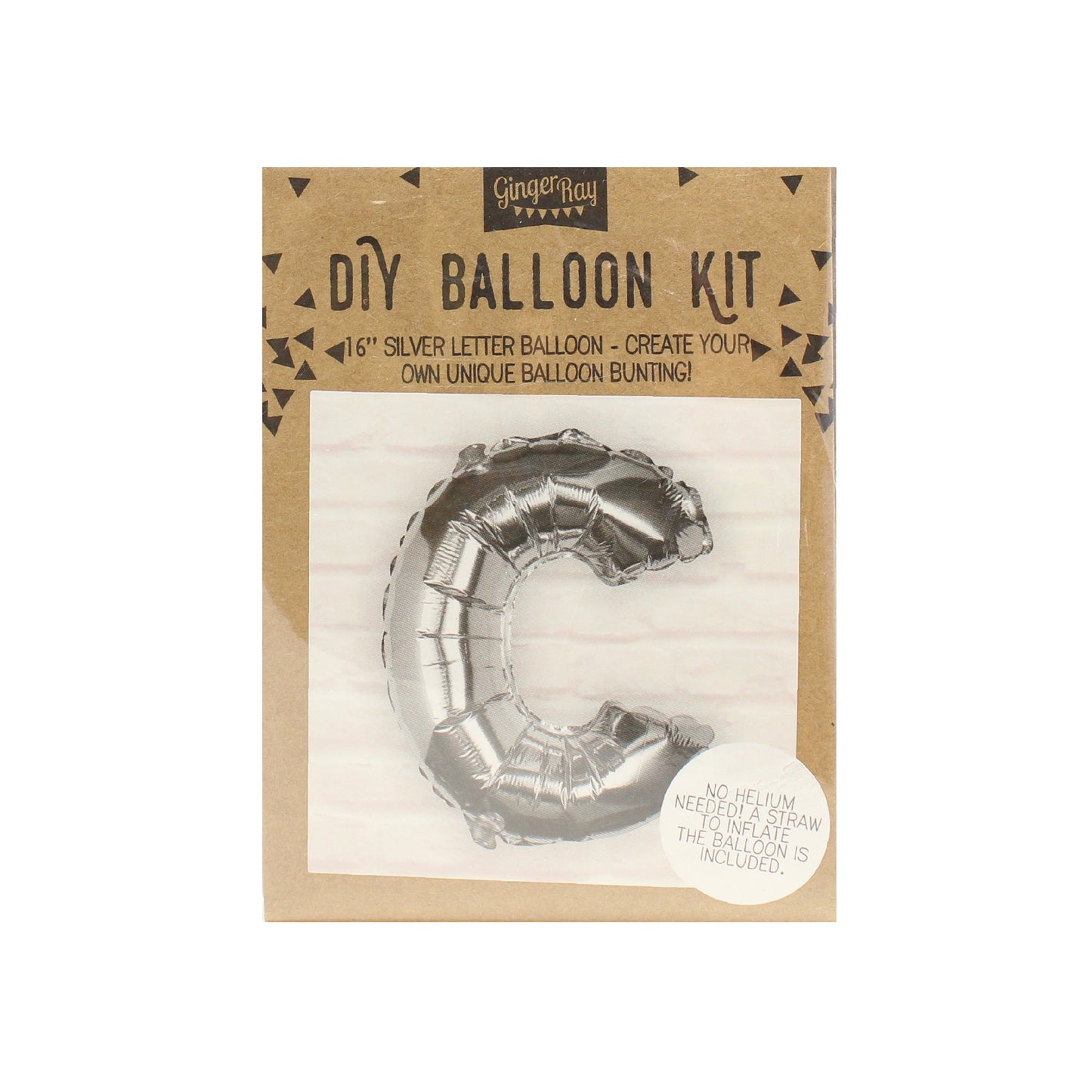 Silver Foil Letter Balloons