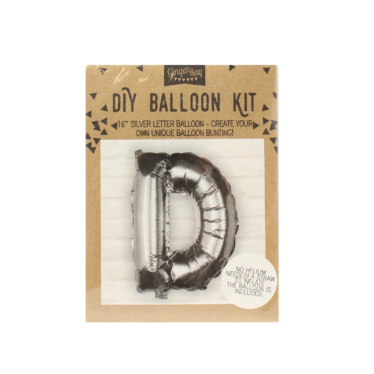 Silver Foil Letter Balloons