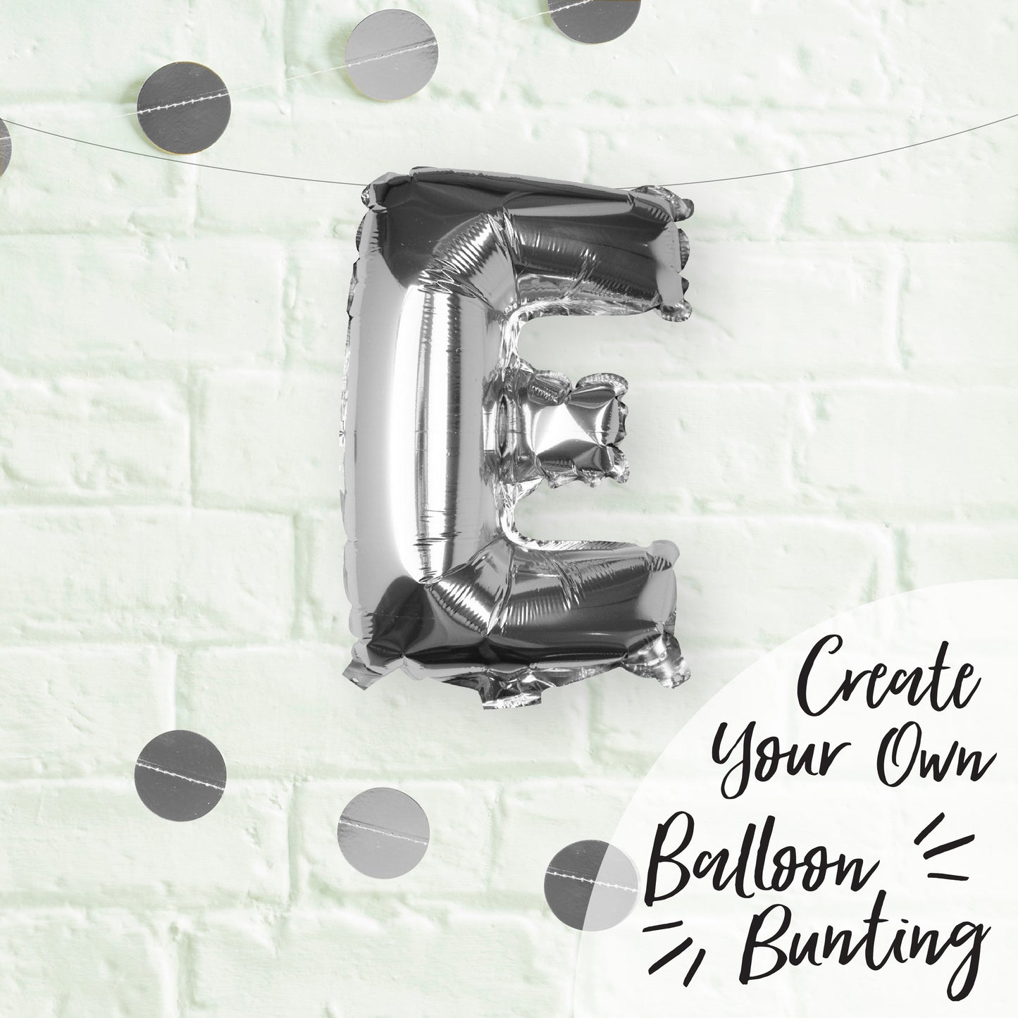 Silver Foil Letter Balloons