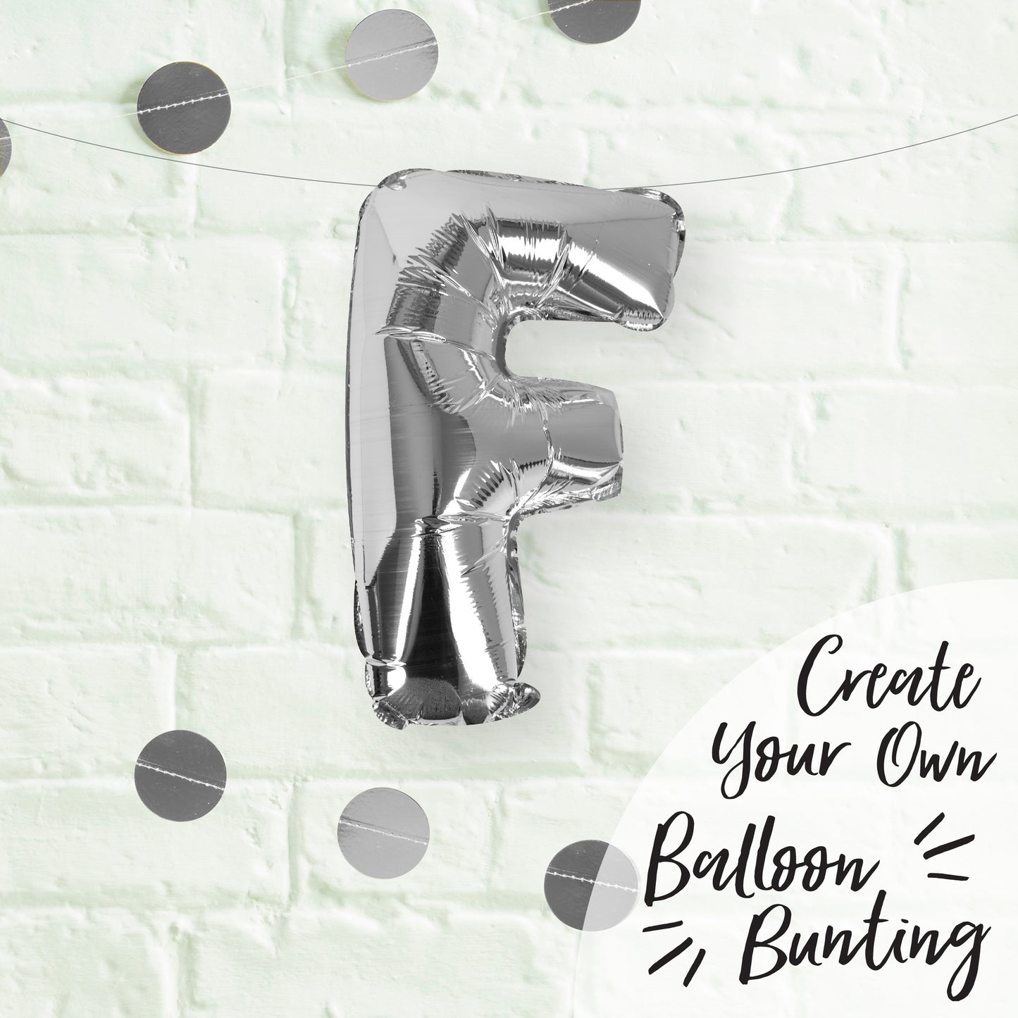 Silver Foil Letter Balloons