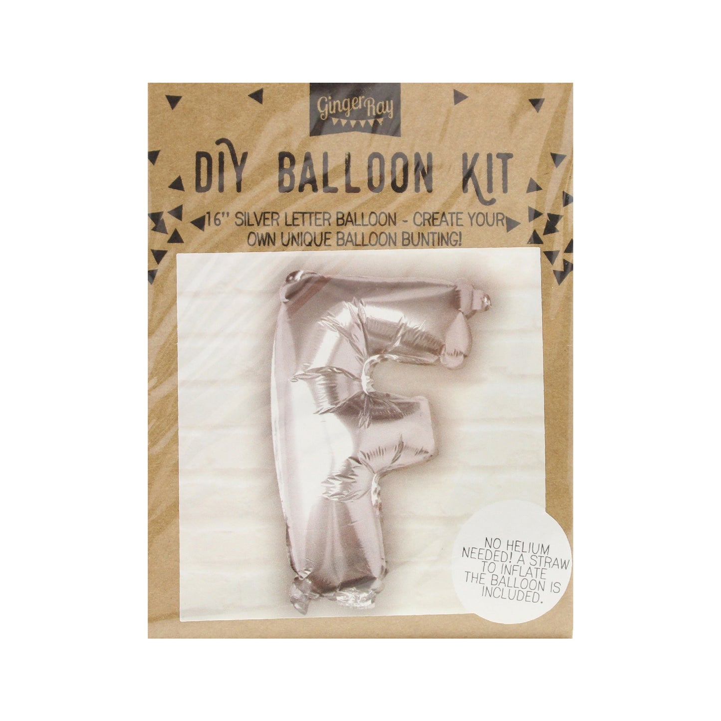 Silver Foil Letter Balloons