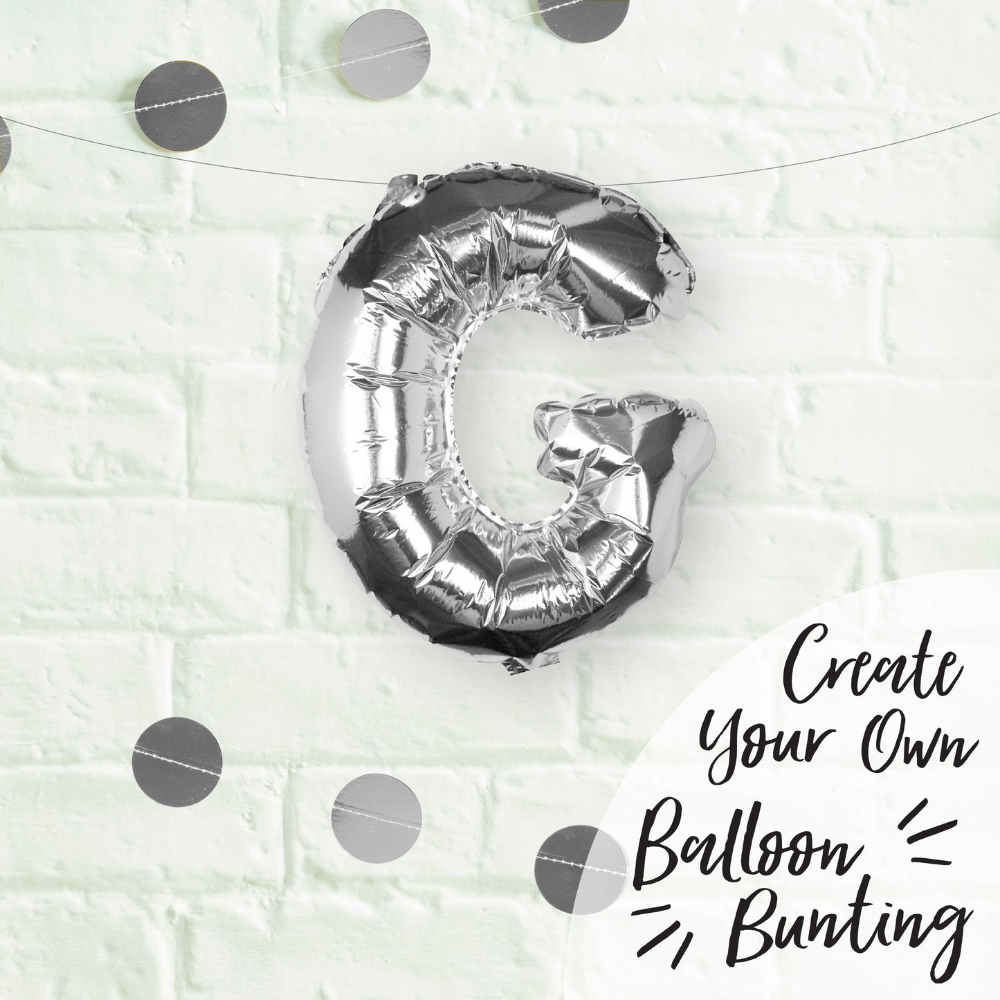 Silver Foil Letter Balloons