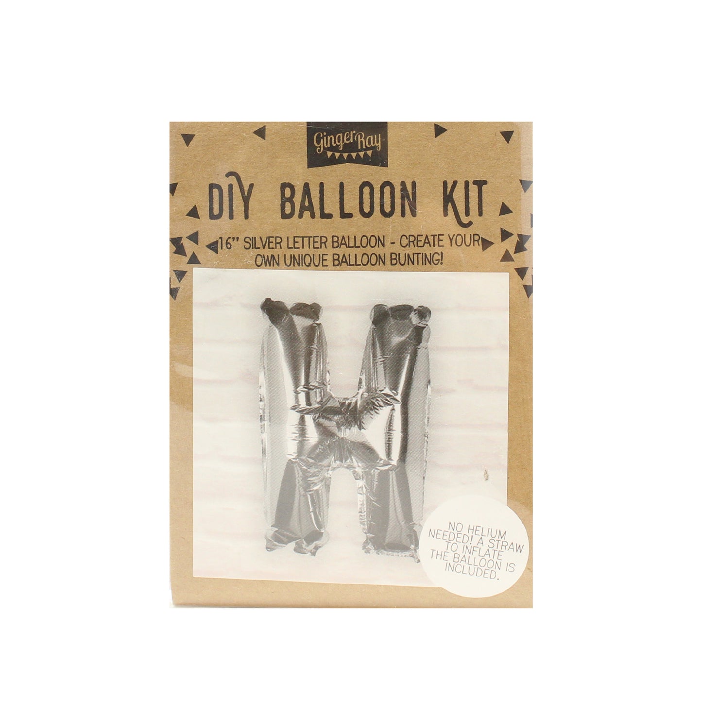 Silver Foil Letter Balloons