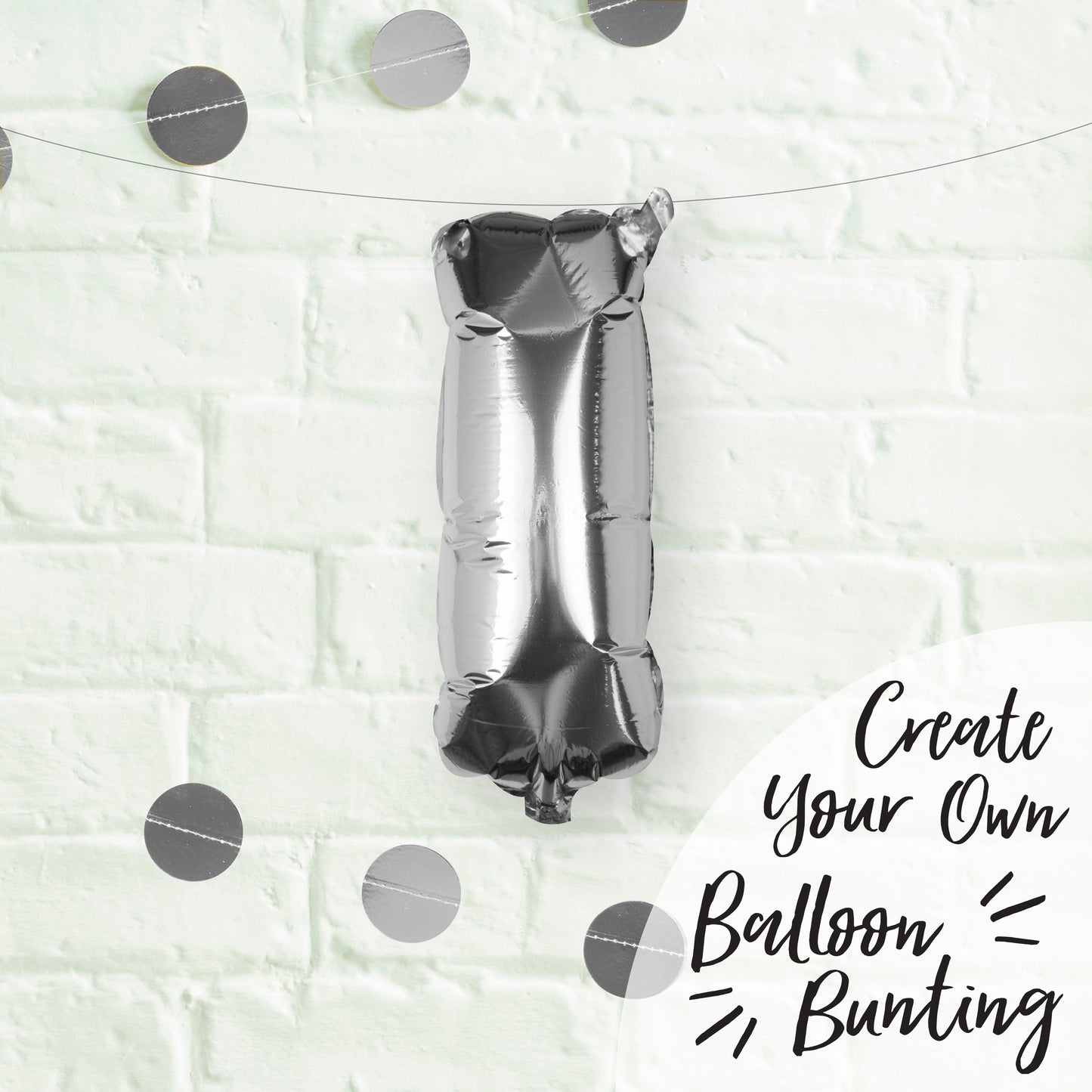 Silver Foil Letter Balloons