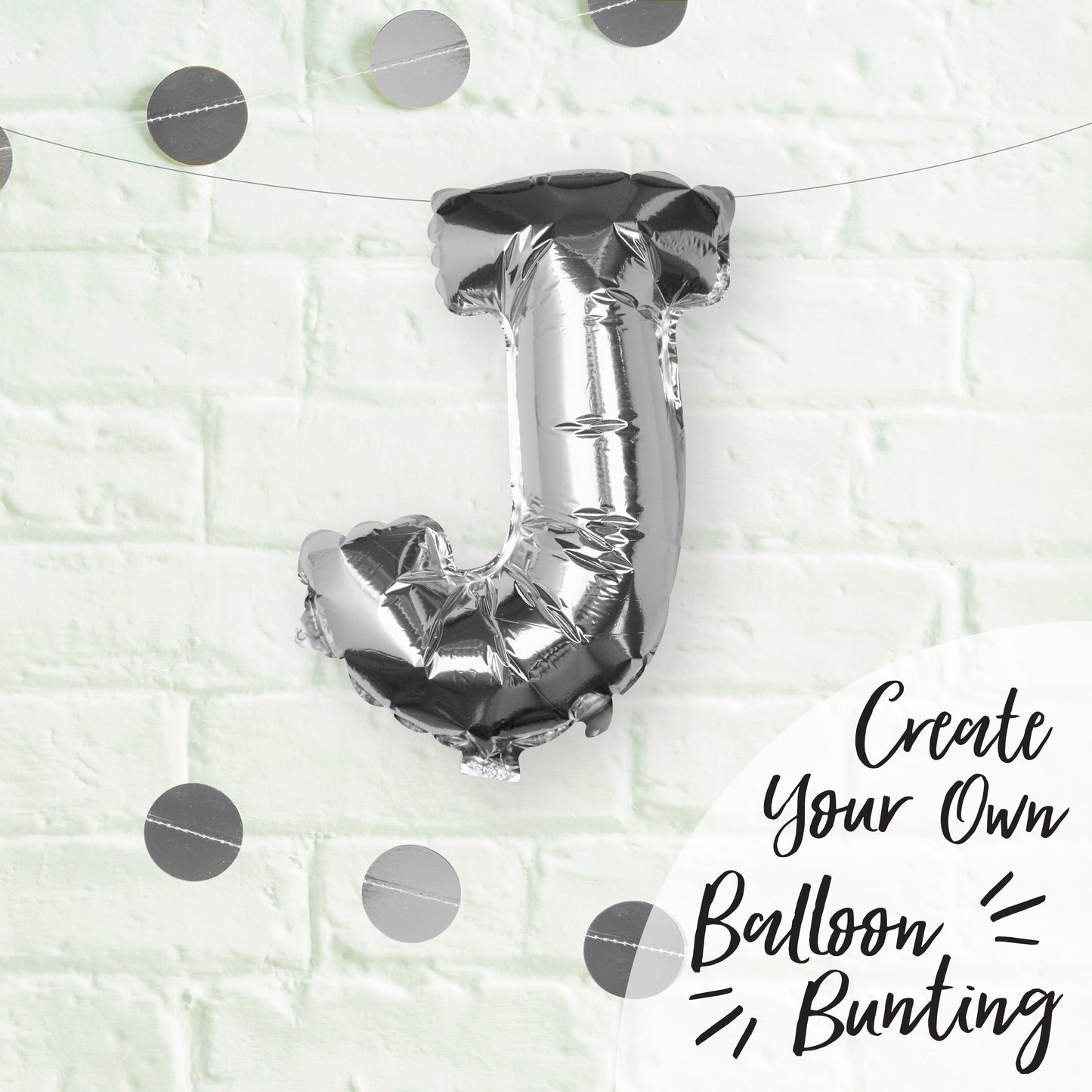 Silver Foil Letter Balloons