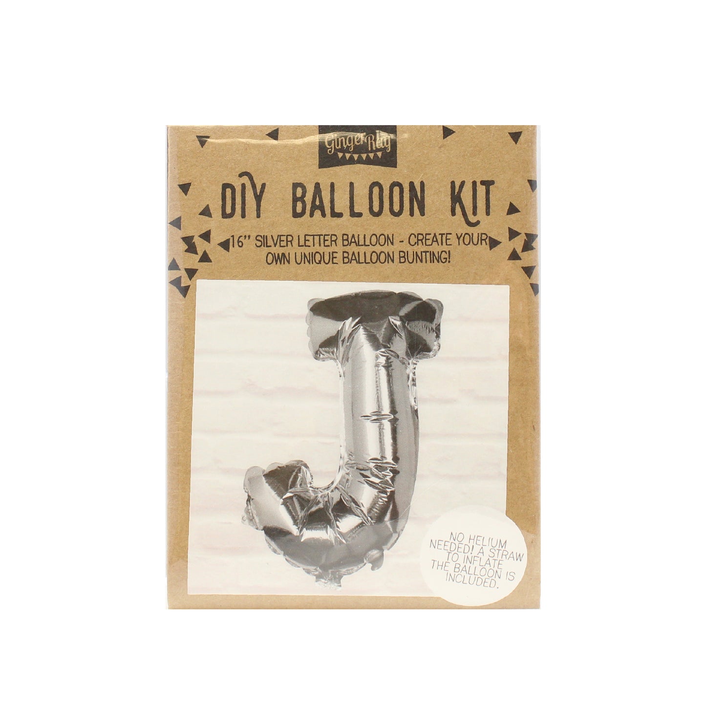 Silver Foil Letter Balloons