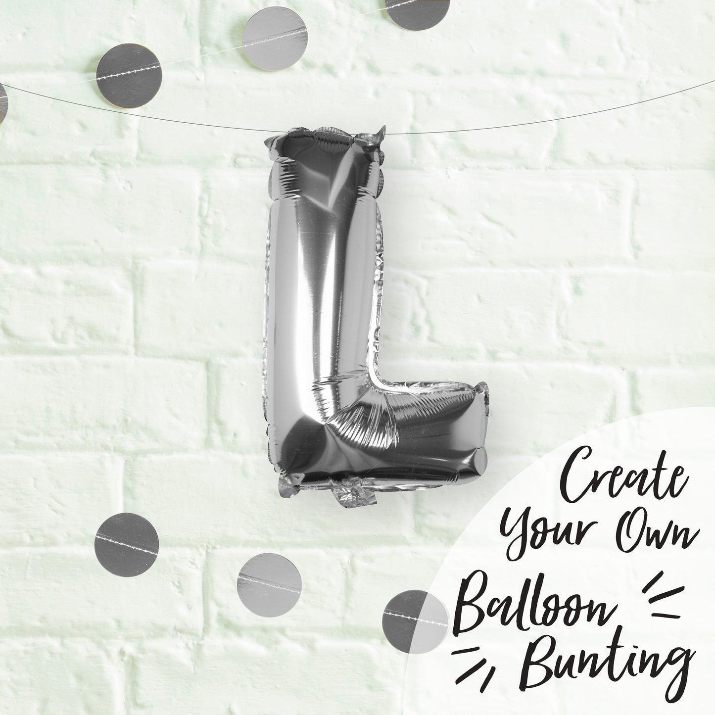 Silver Foil Letter Balloons