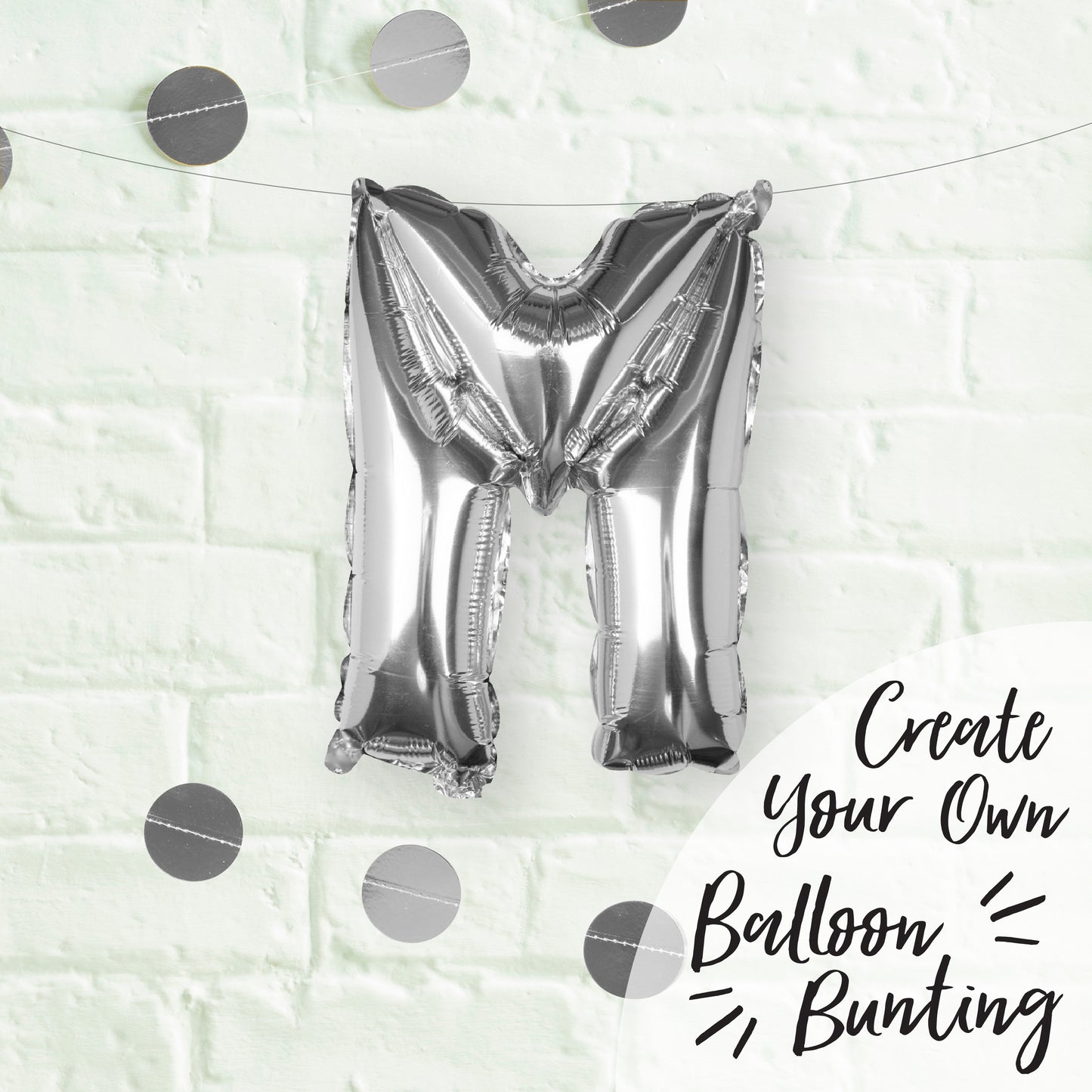 Silver Foil Letter Balloons