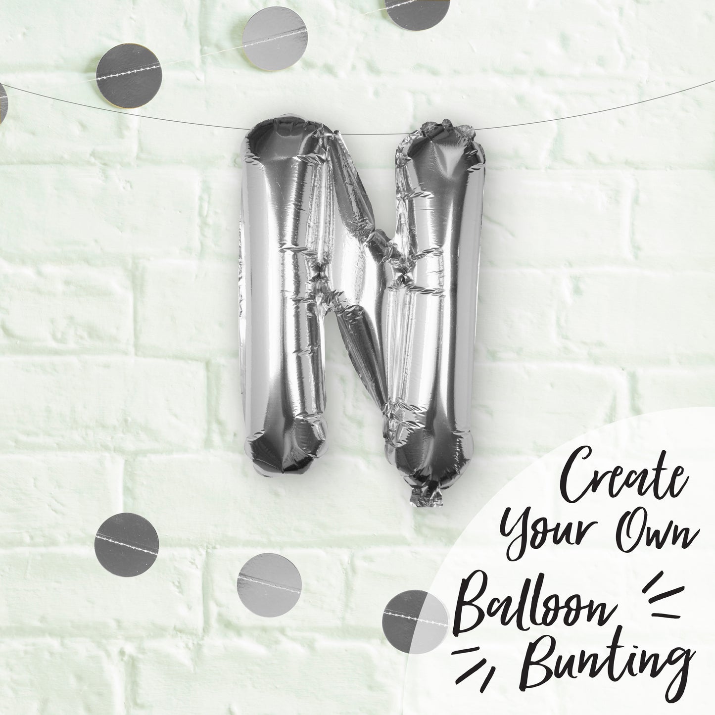 Silver Foil Letter Balloons