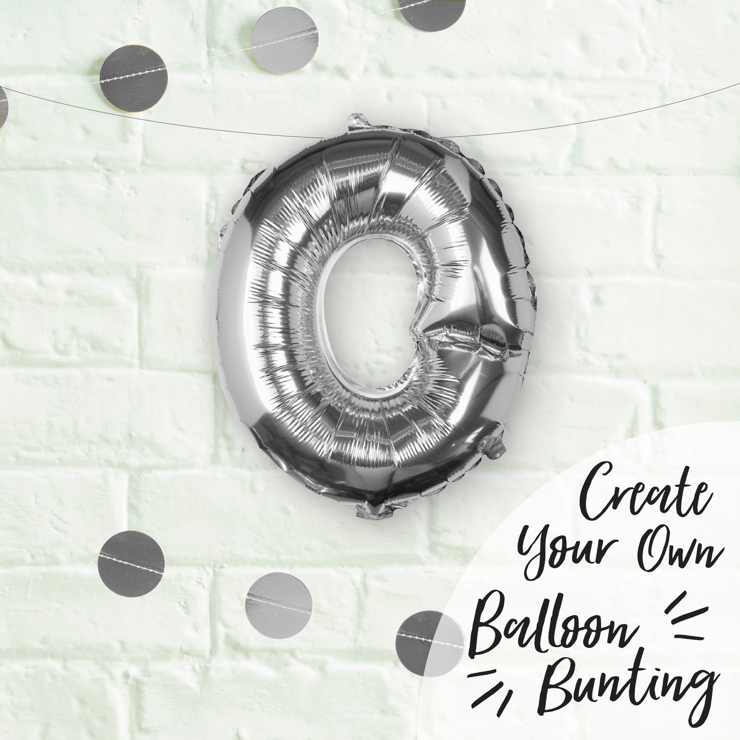 Silver Foil Letter Balloons