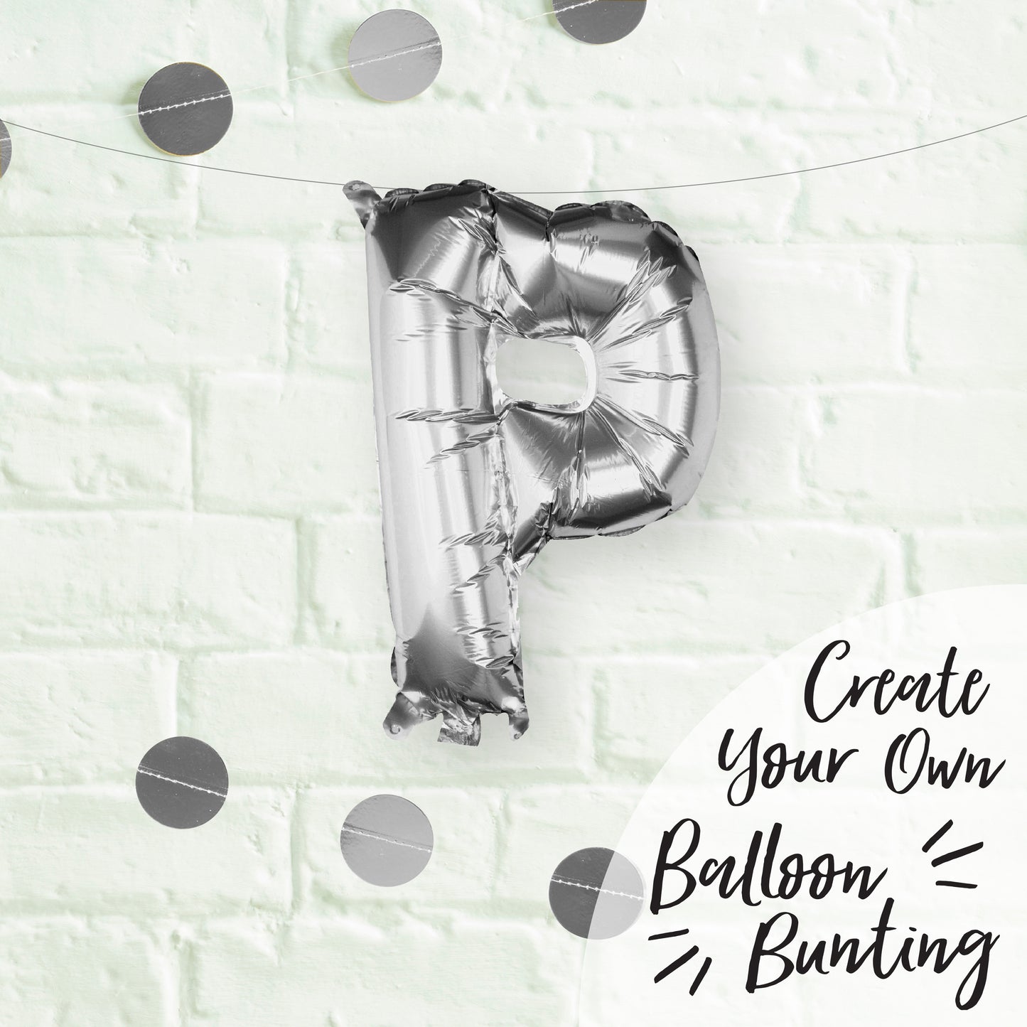 Silver Foil Letter Balloons