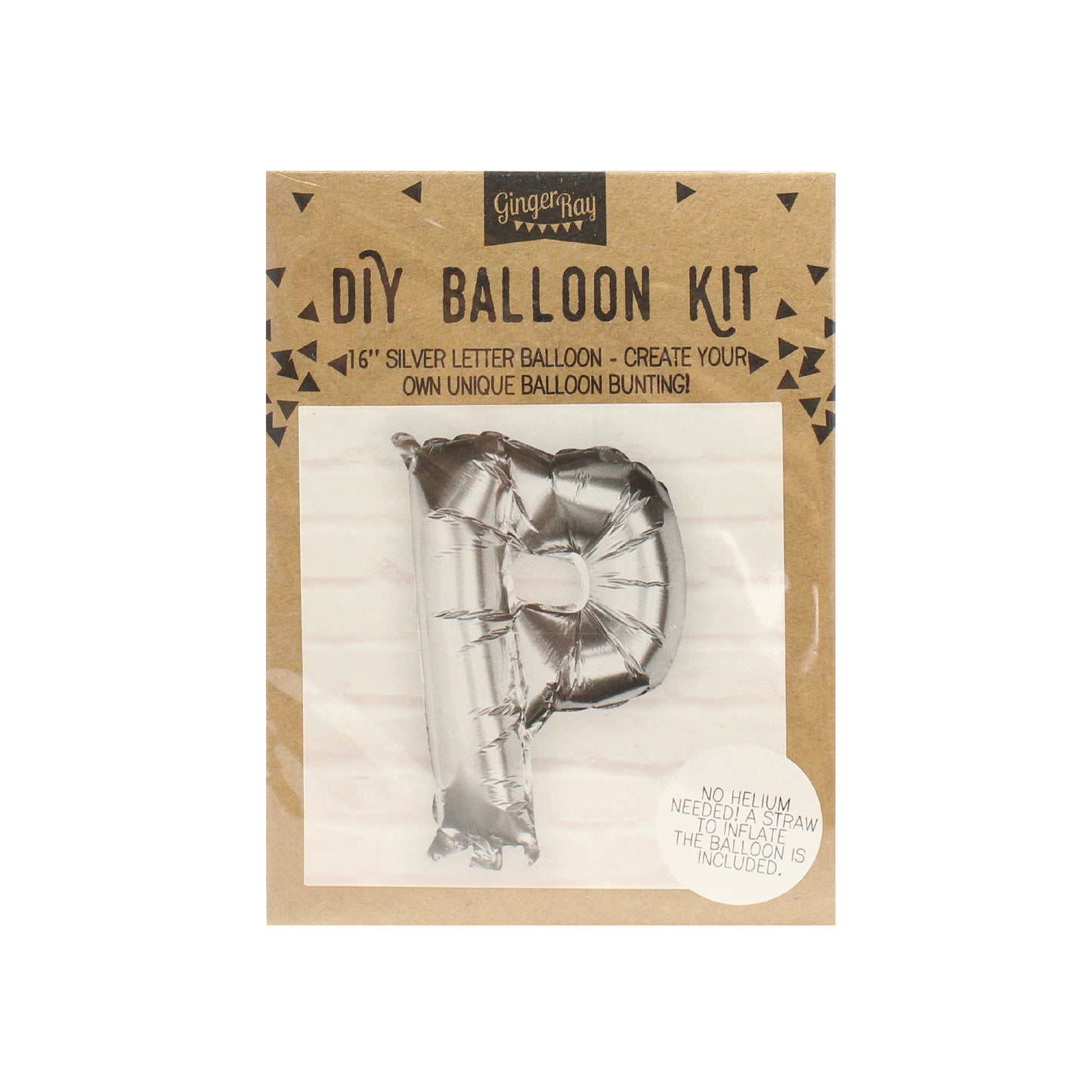 Silver Foil Letter Balloons