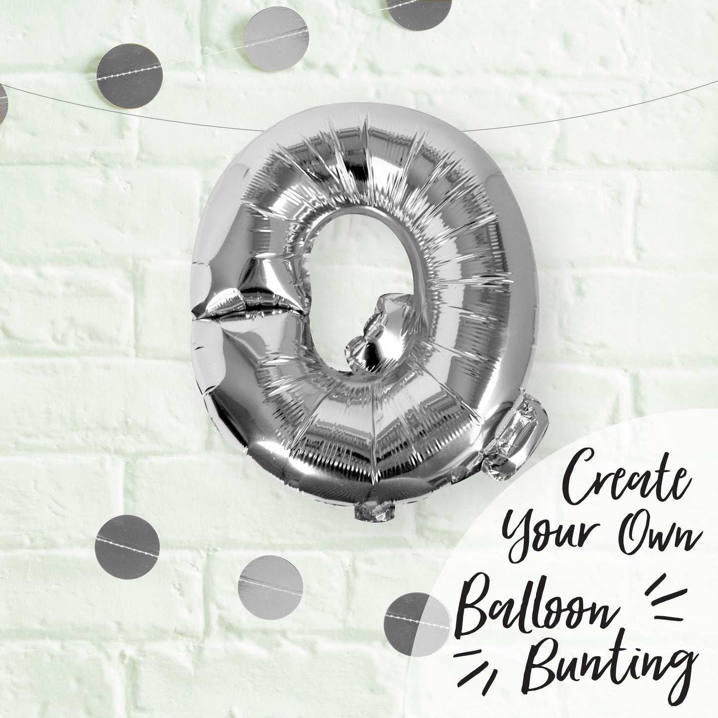 Silver Foil Letter Balloons