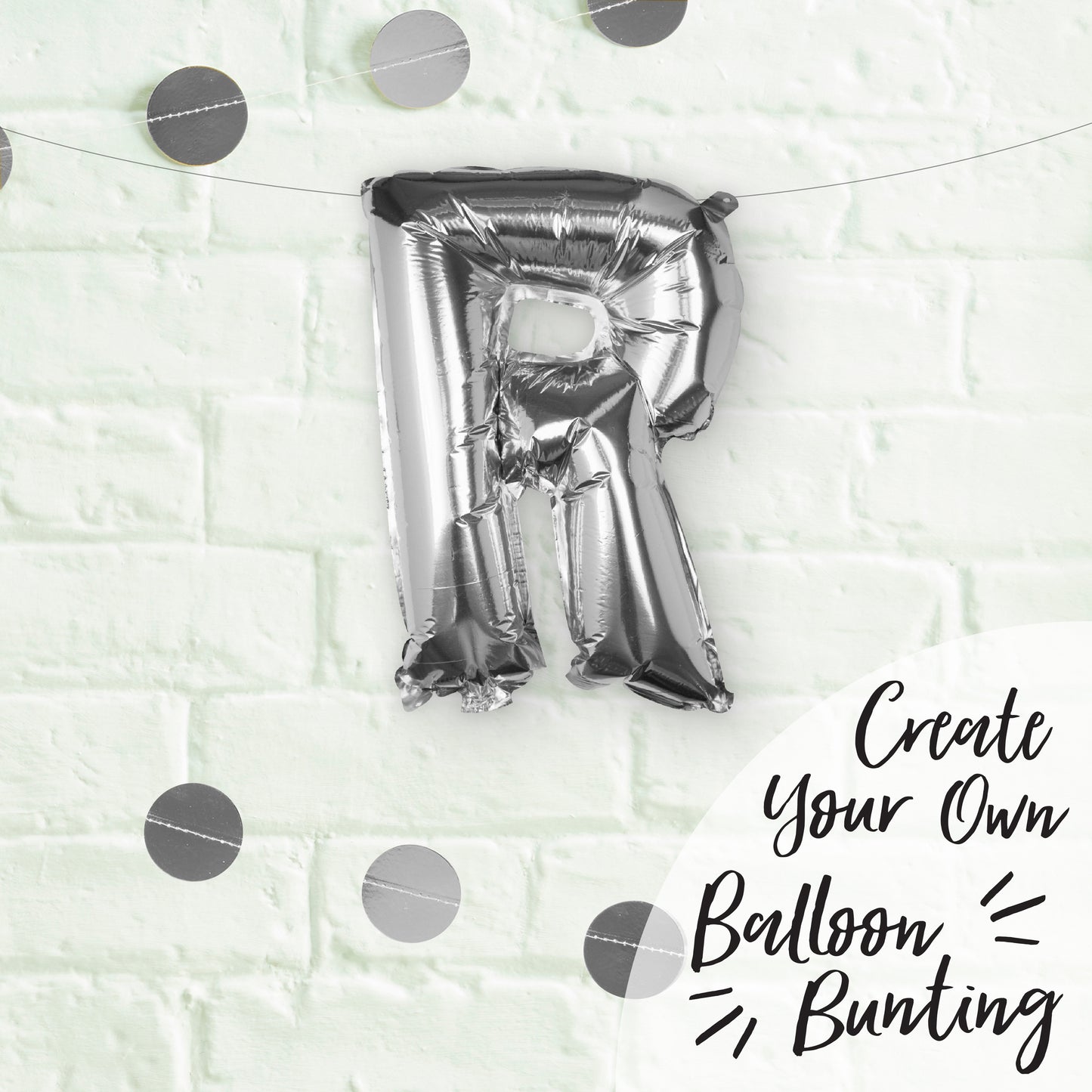 Silver Foil Letter Balloons