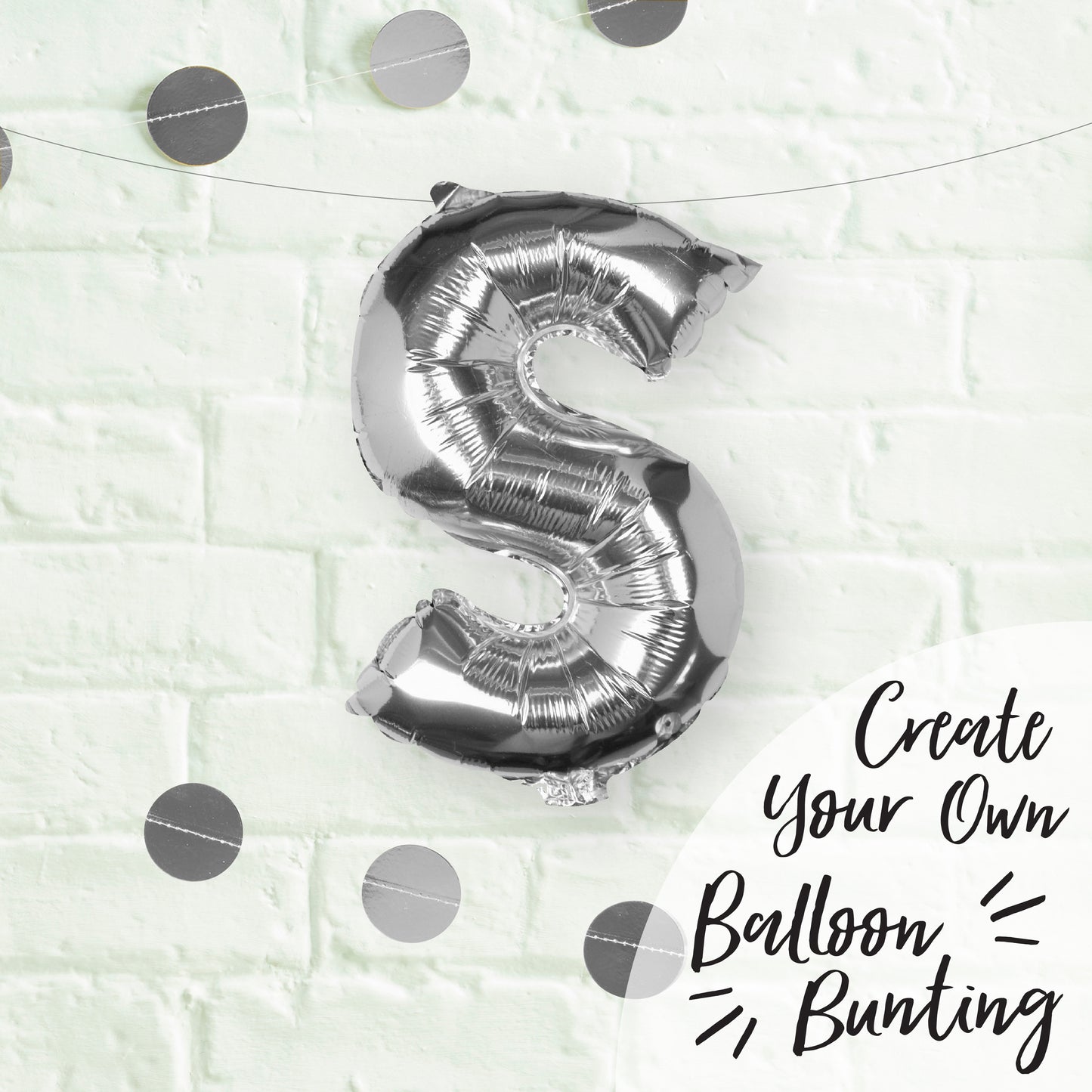 Silver Foil Letter Balloons