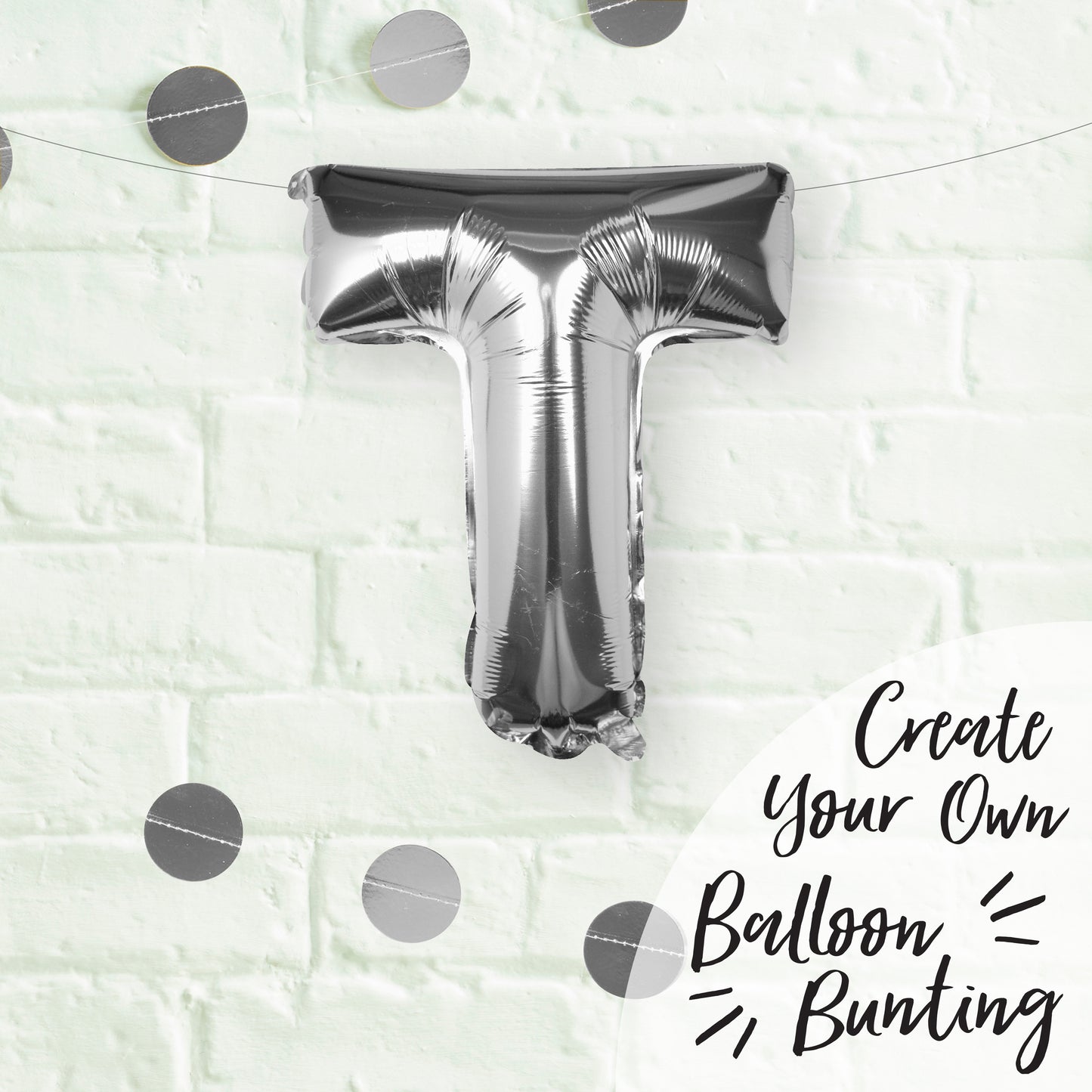 Silver Foil Letter Balloons