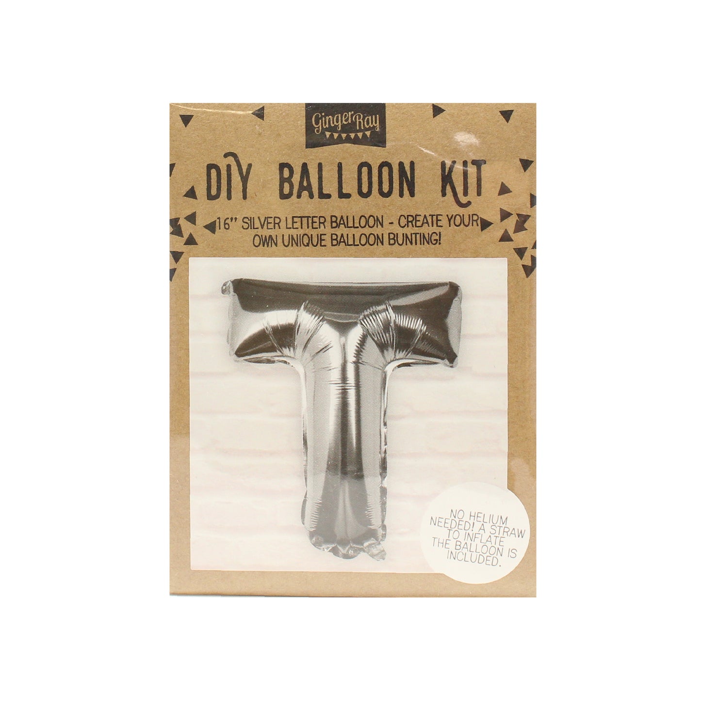 Silver Foil Letter Balloons