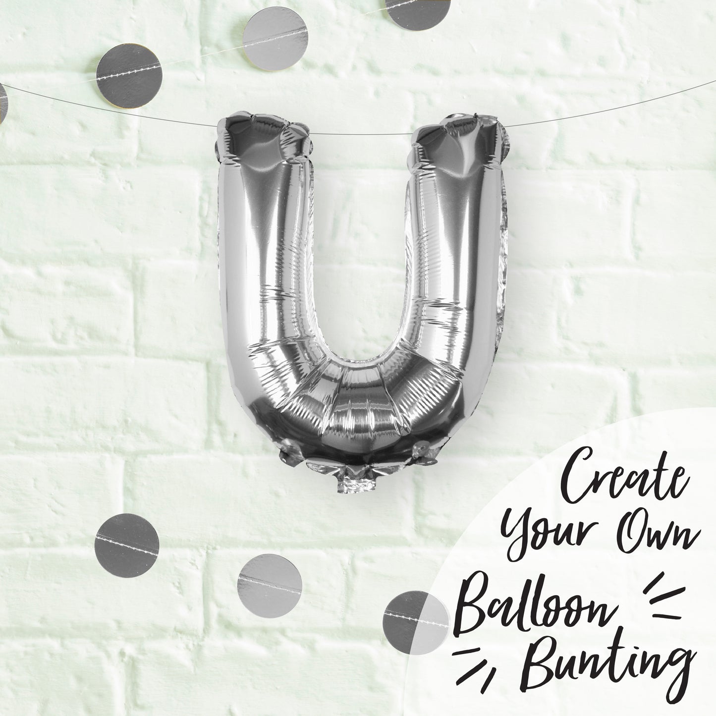 Silver Foil Letter Balloons