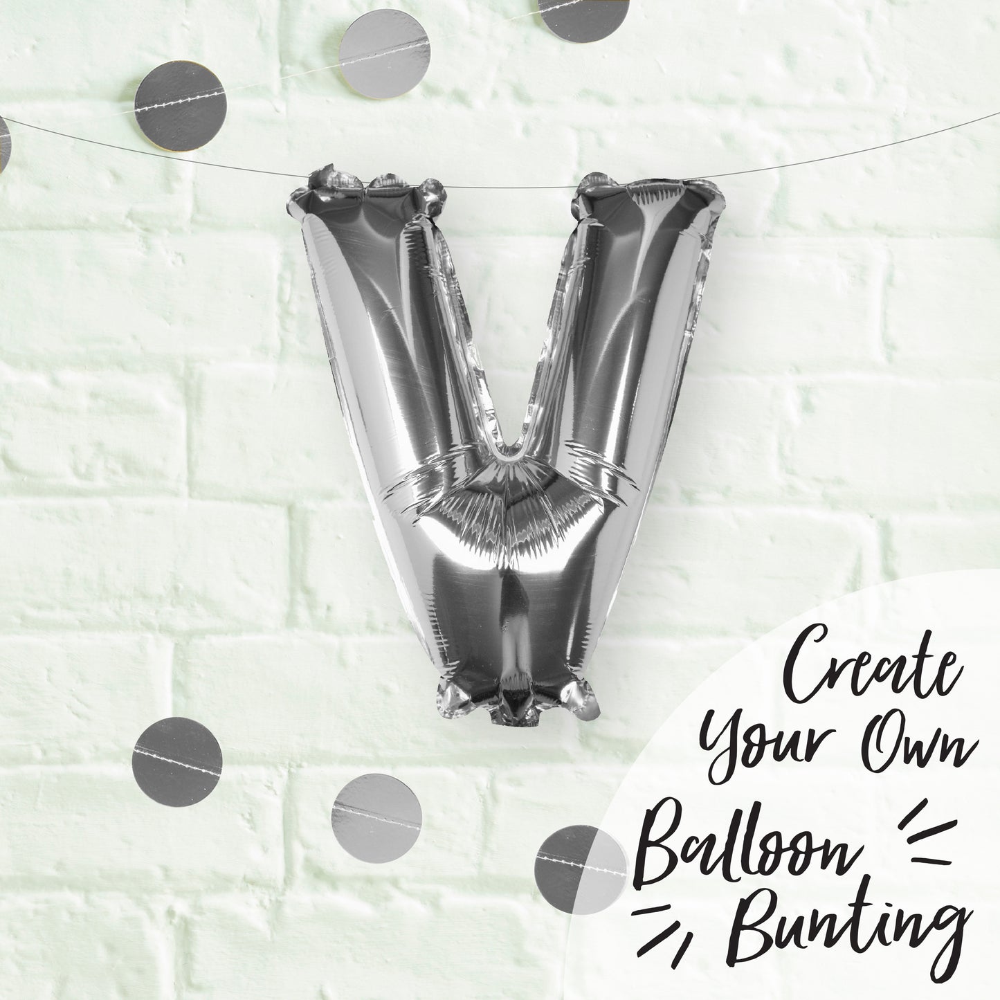 Silver Foil Letter Balloons