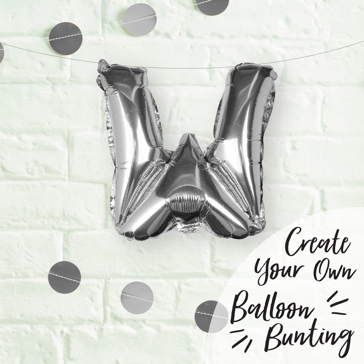 Silver Foil Letter Balloons