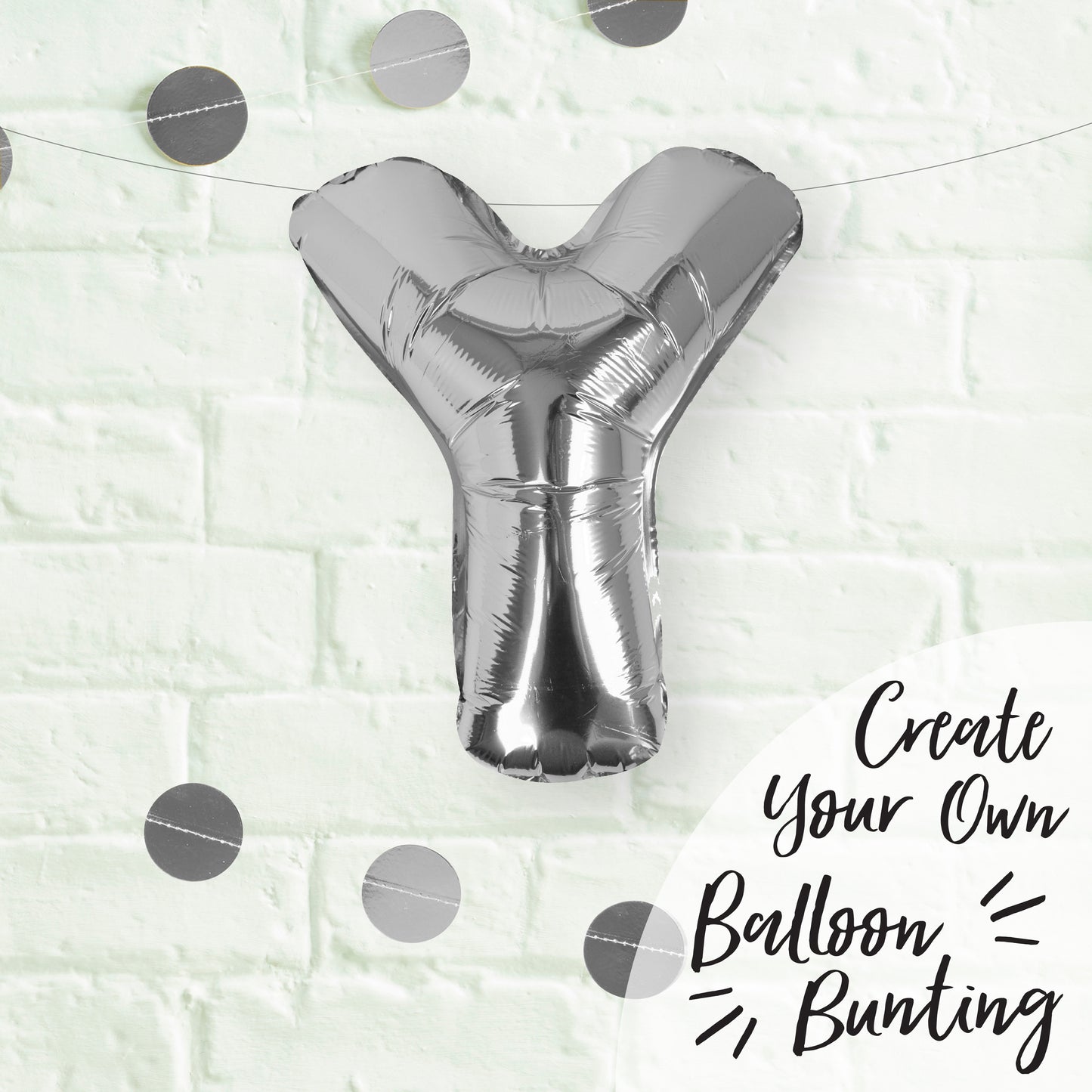 Silver Foil Letter Balloons