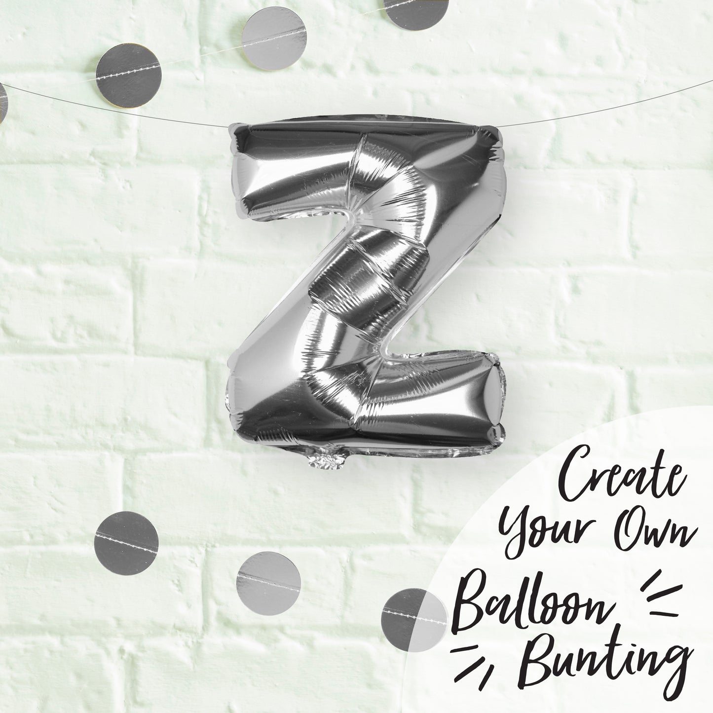 Silver Foil Letter Balloons