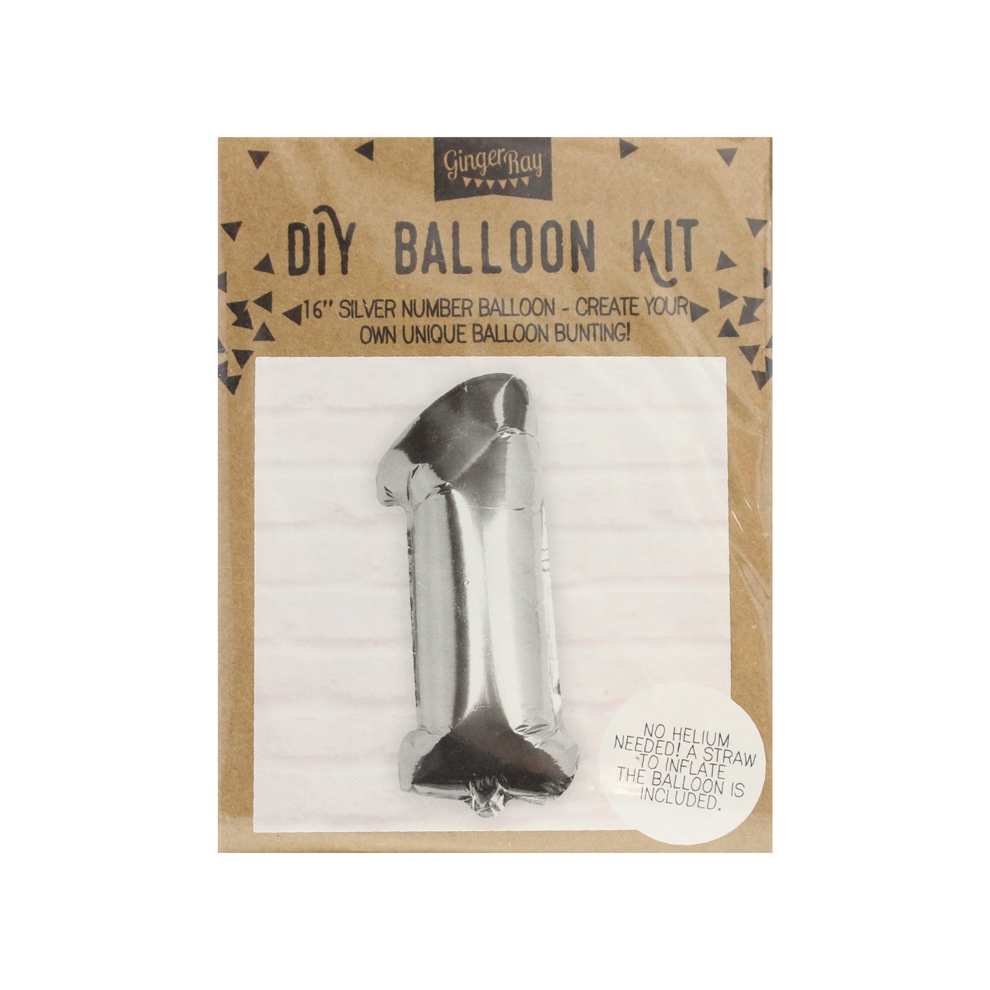 Silver Foil Number Balloon