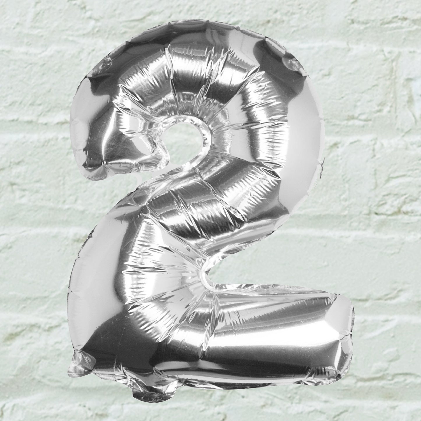 Silver Foil Number Balloon