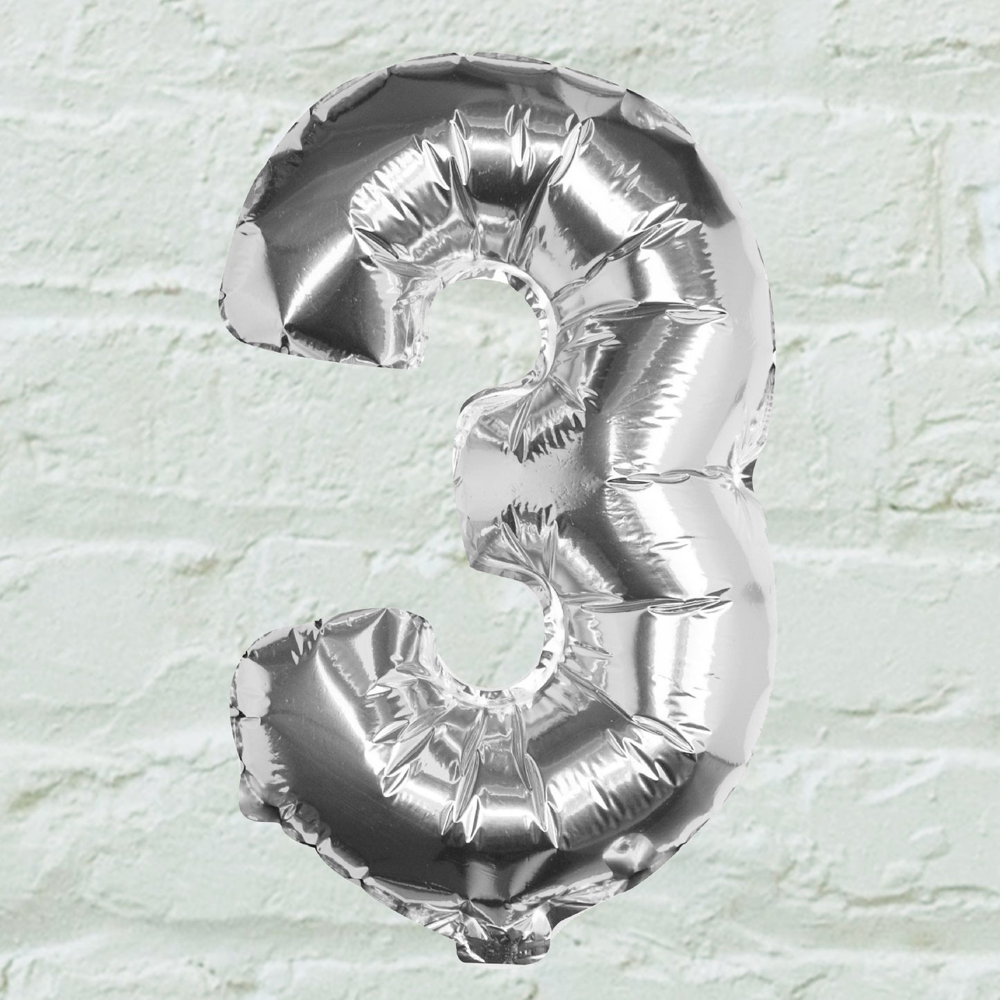 Silver Foil Number Balloon