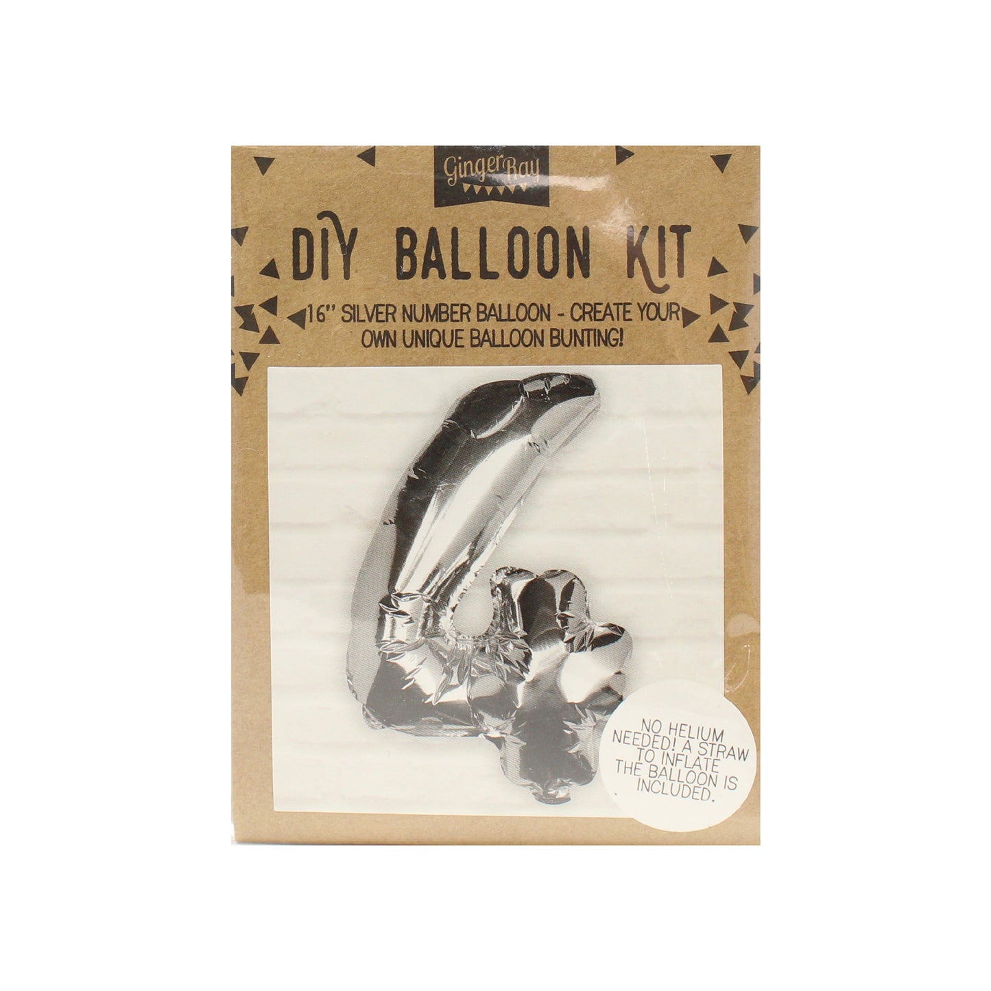 Silver Foil Number Balloon