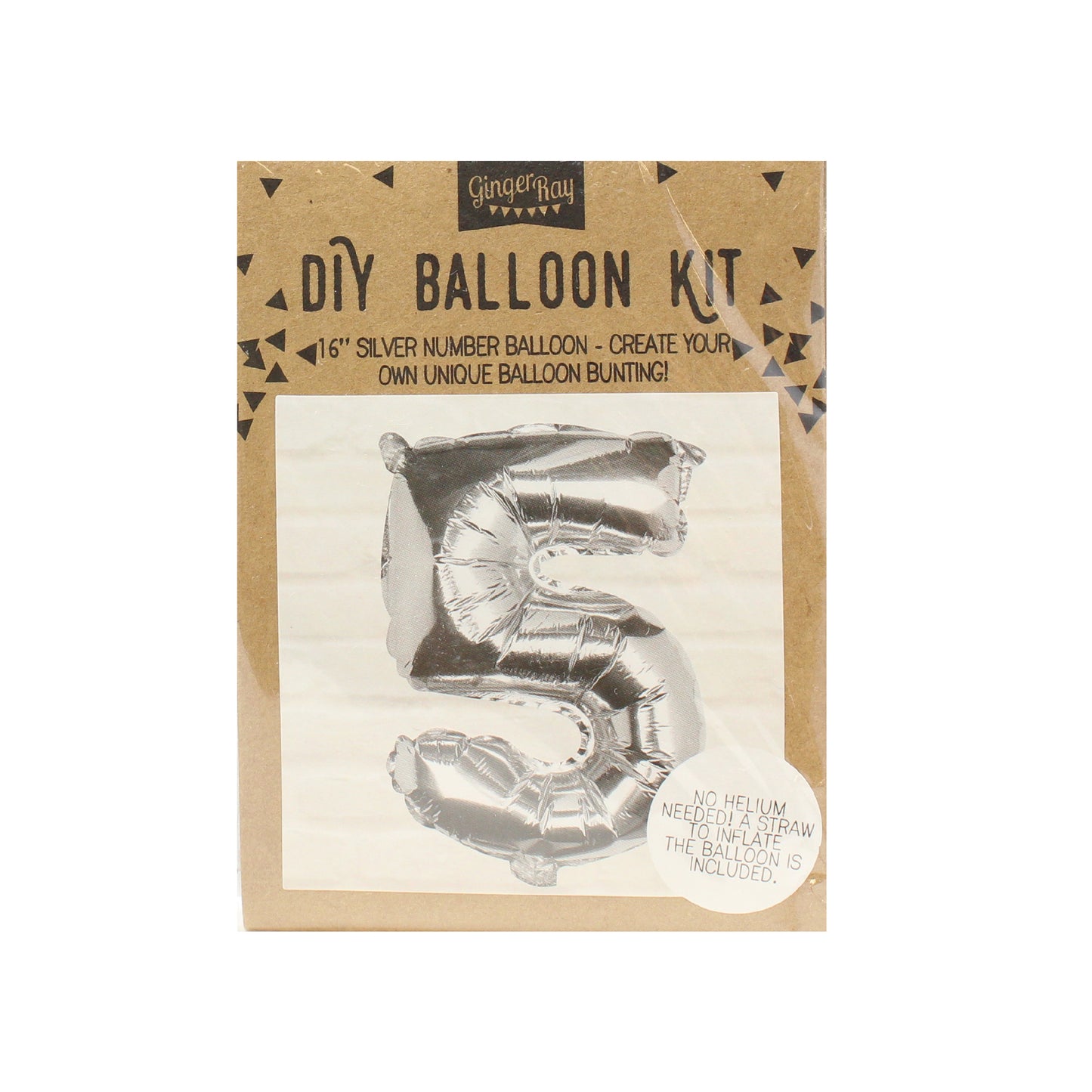 Silver Foil Number Balloon