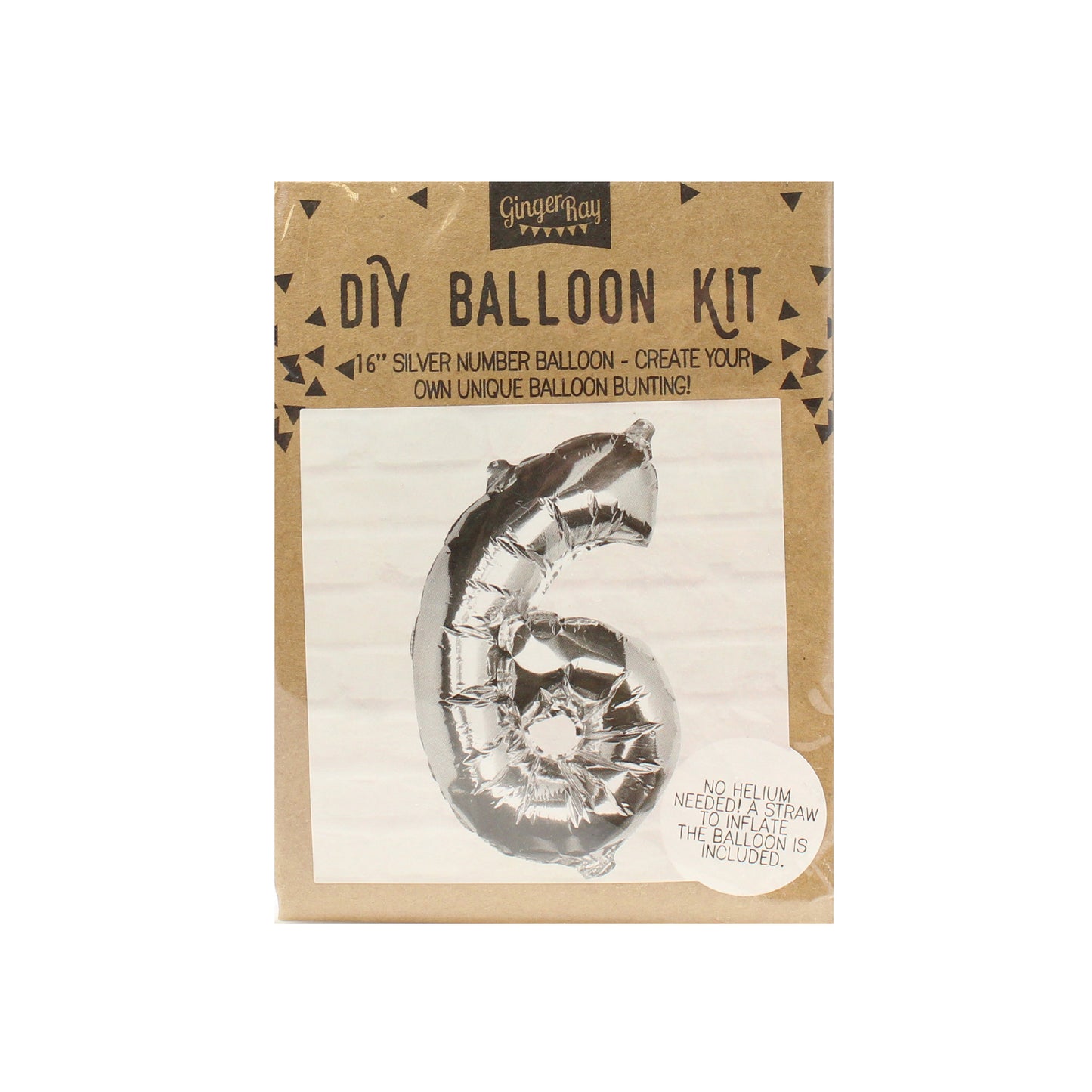 Silver Foil Number Balloon