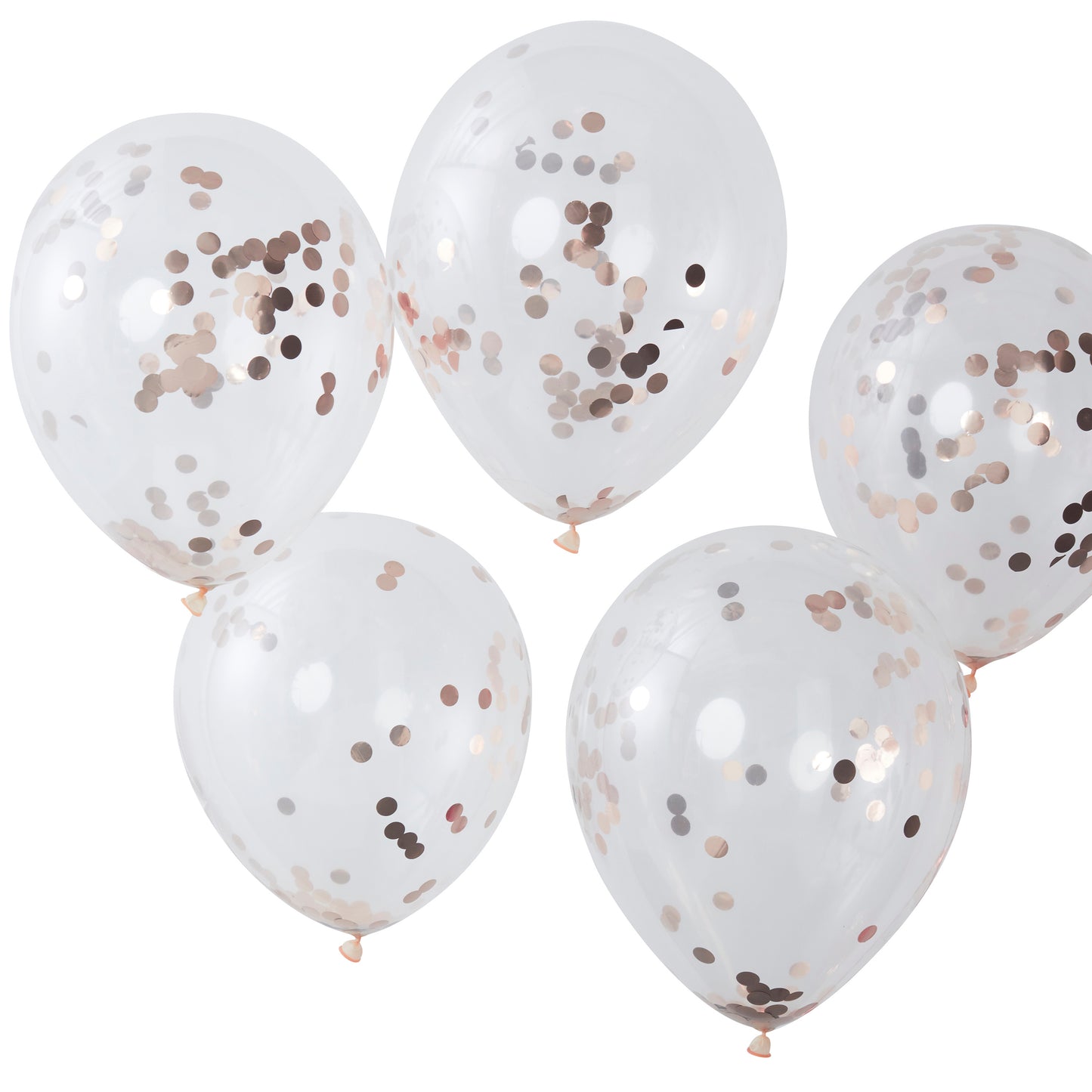 Rose Gold Confetti Balloons