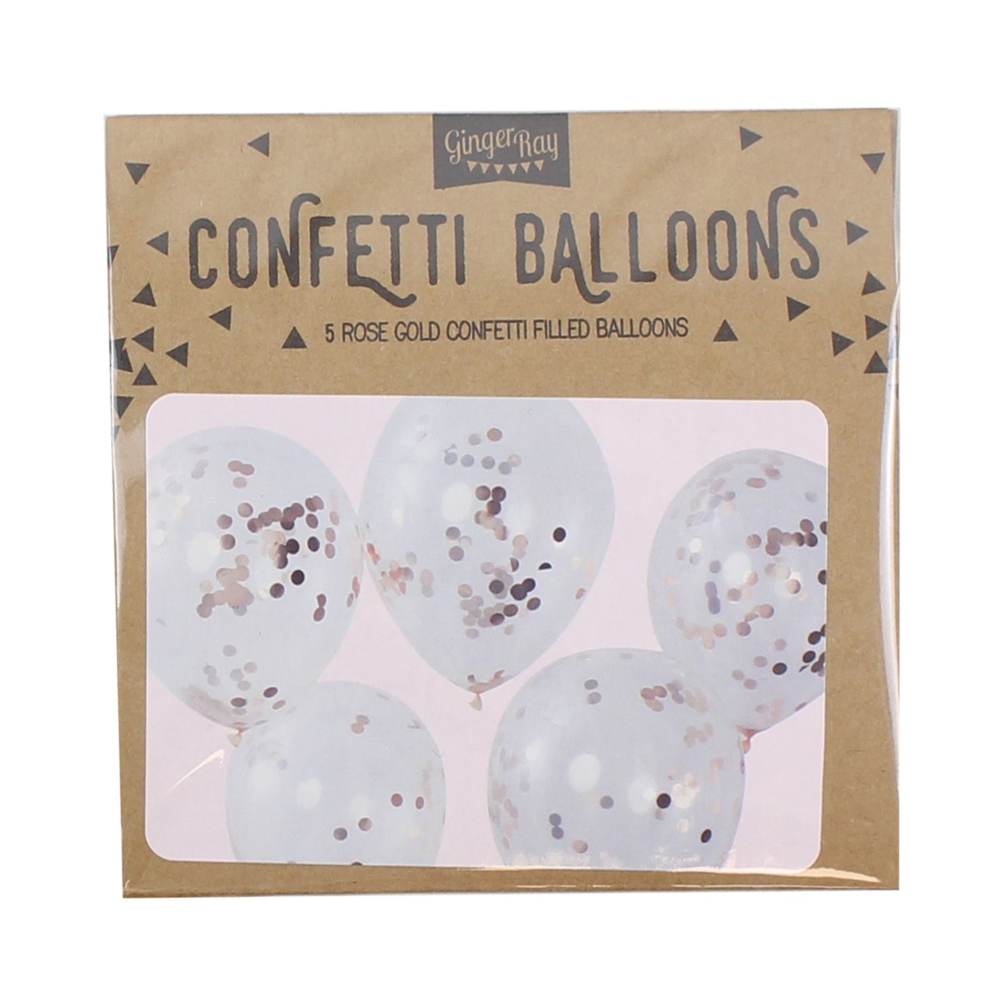 Rose Gold Confetti Balloons