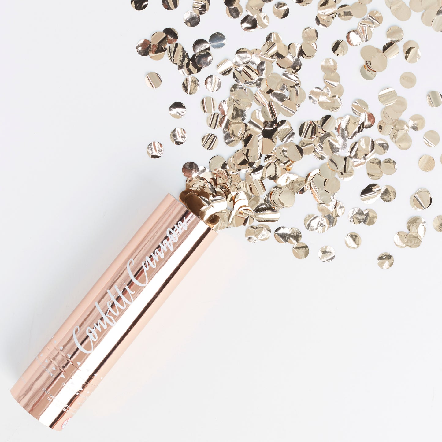 Rose Gold Compressed Air Confetti Cannon