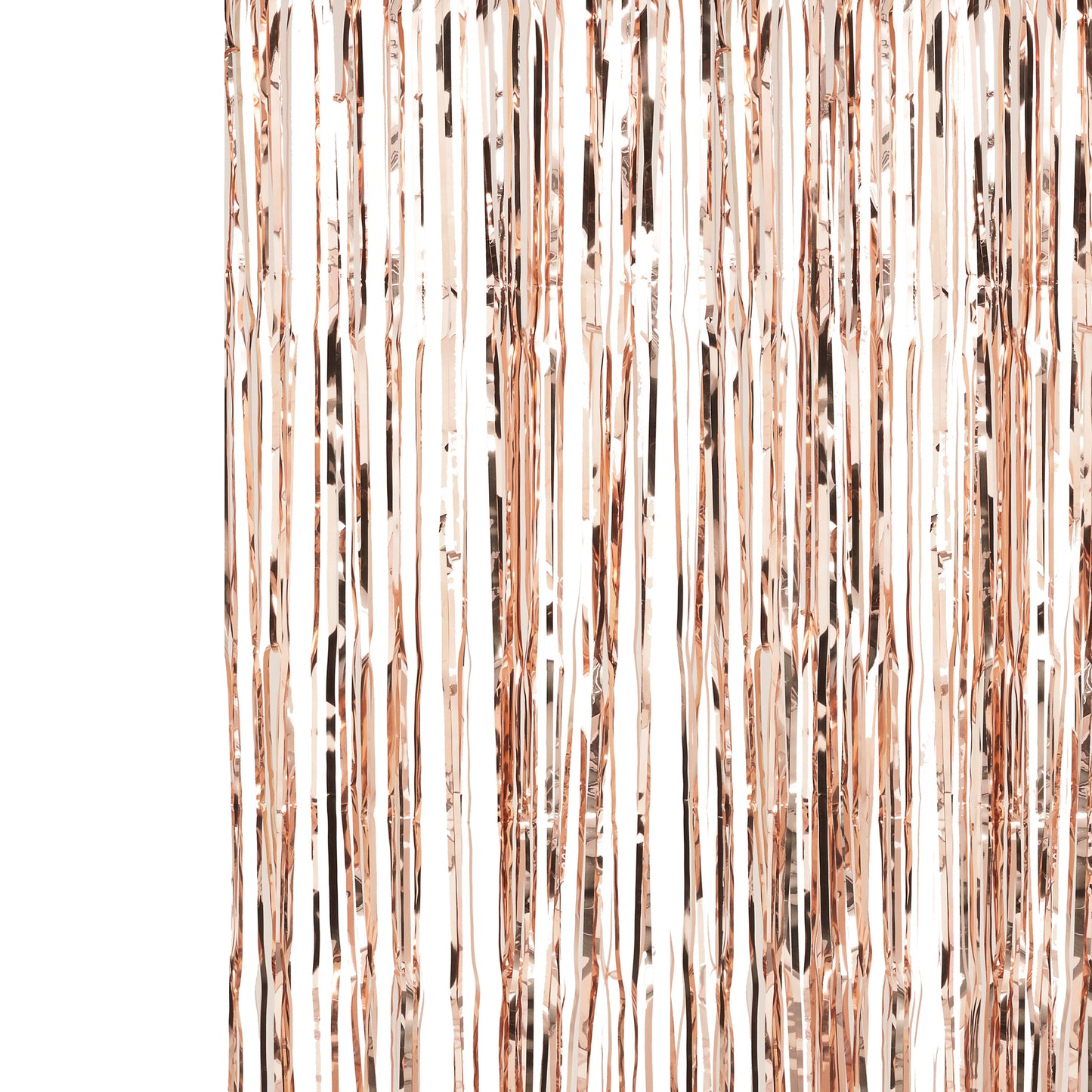 Rose Gold Fringe Foil Curtain