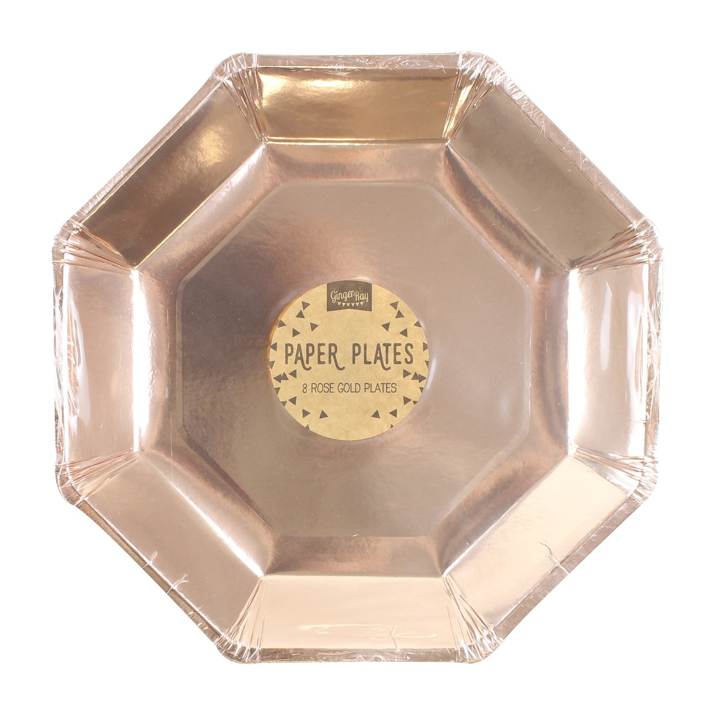 Rose Gold Paper Plates