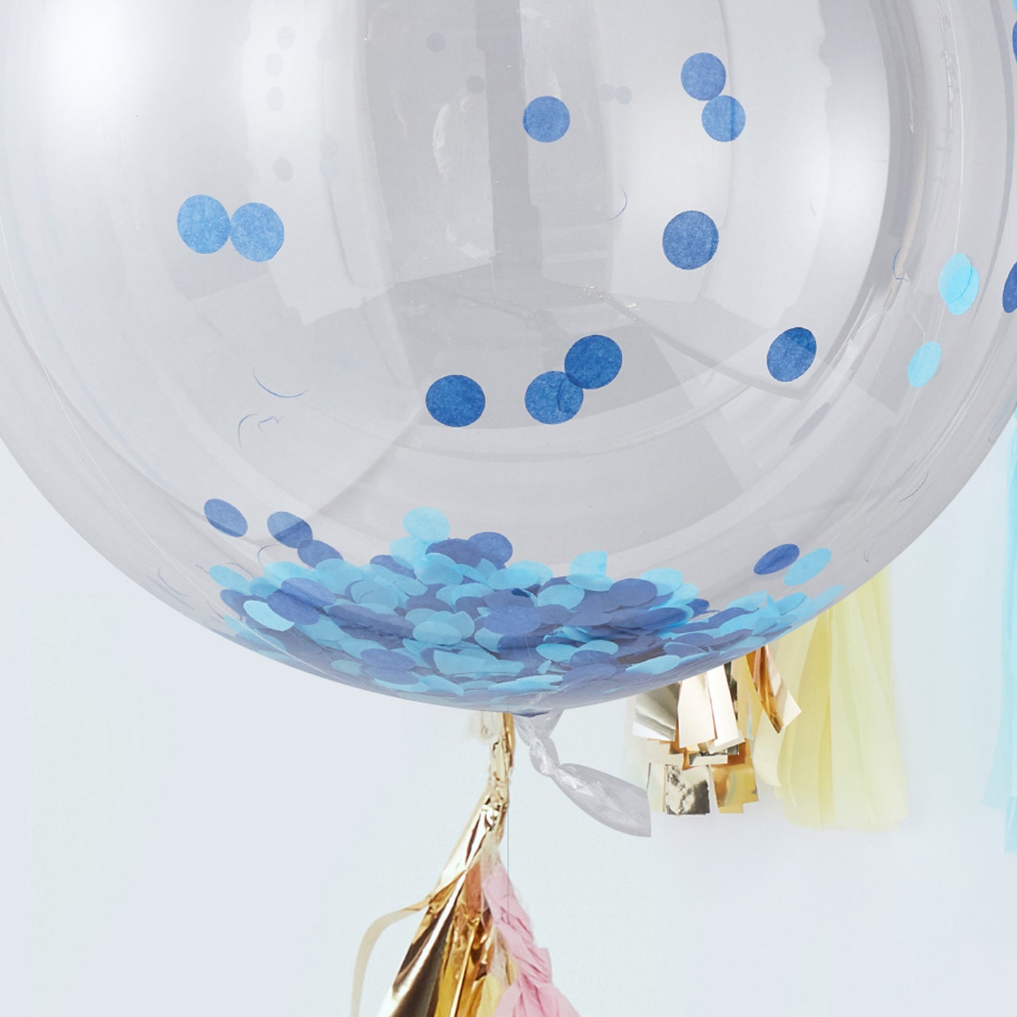 Giant Blue Orb Confetti Balloon