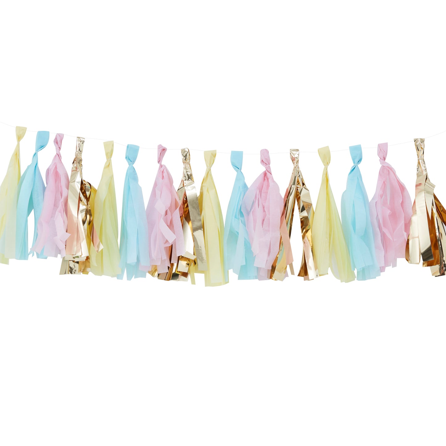 Pastel & Gold Tassel Garland
