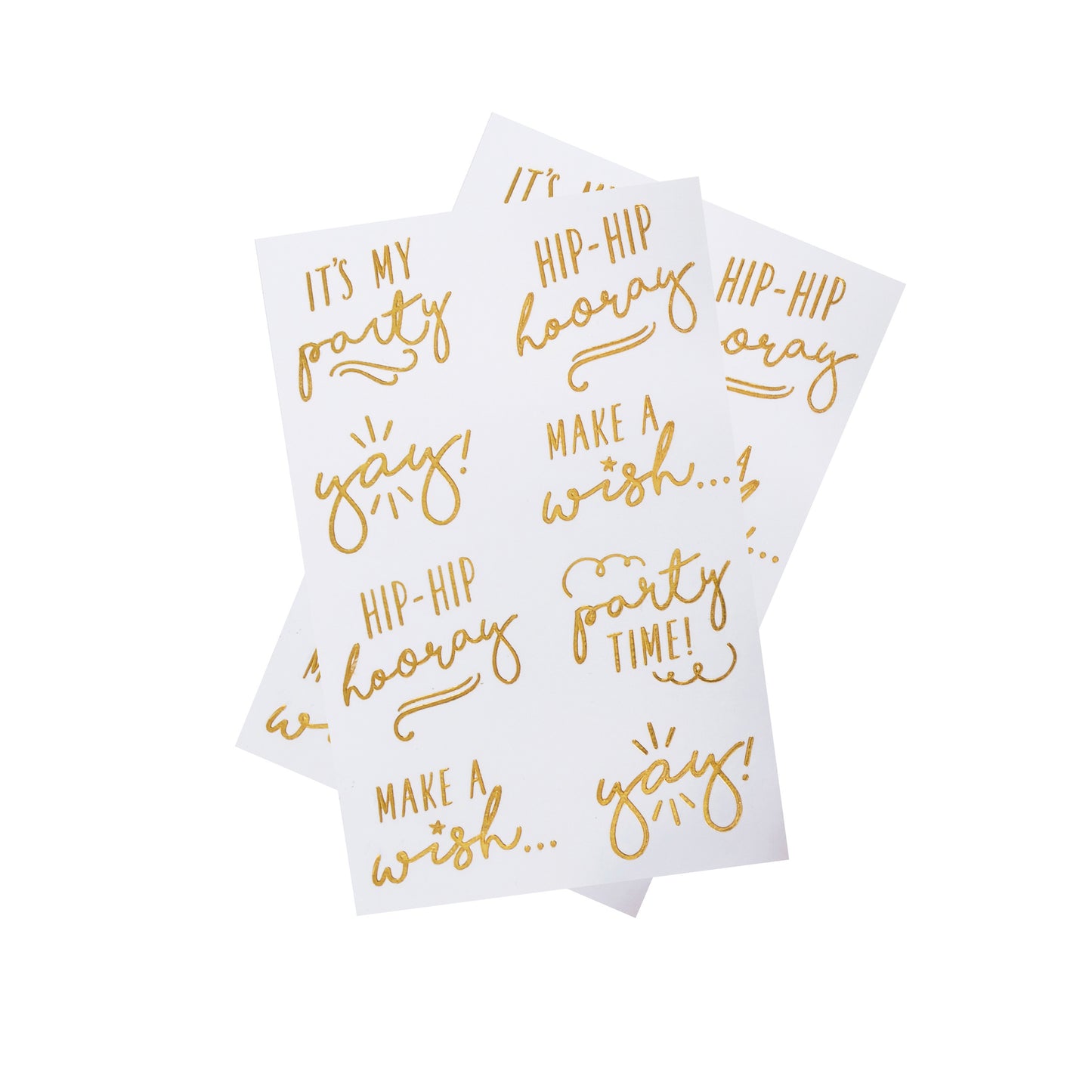 Gold Foiled Temporary Tattoos - Pick and Mix
