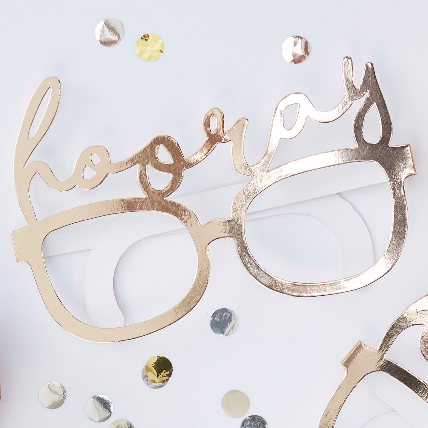 Gold Foiled Hooray Fun glasses - Pick & Mix