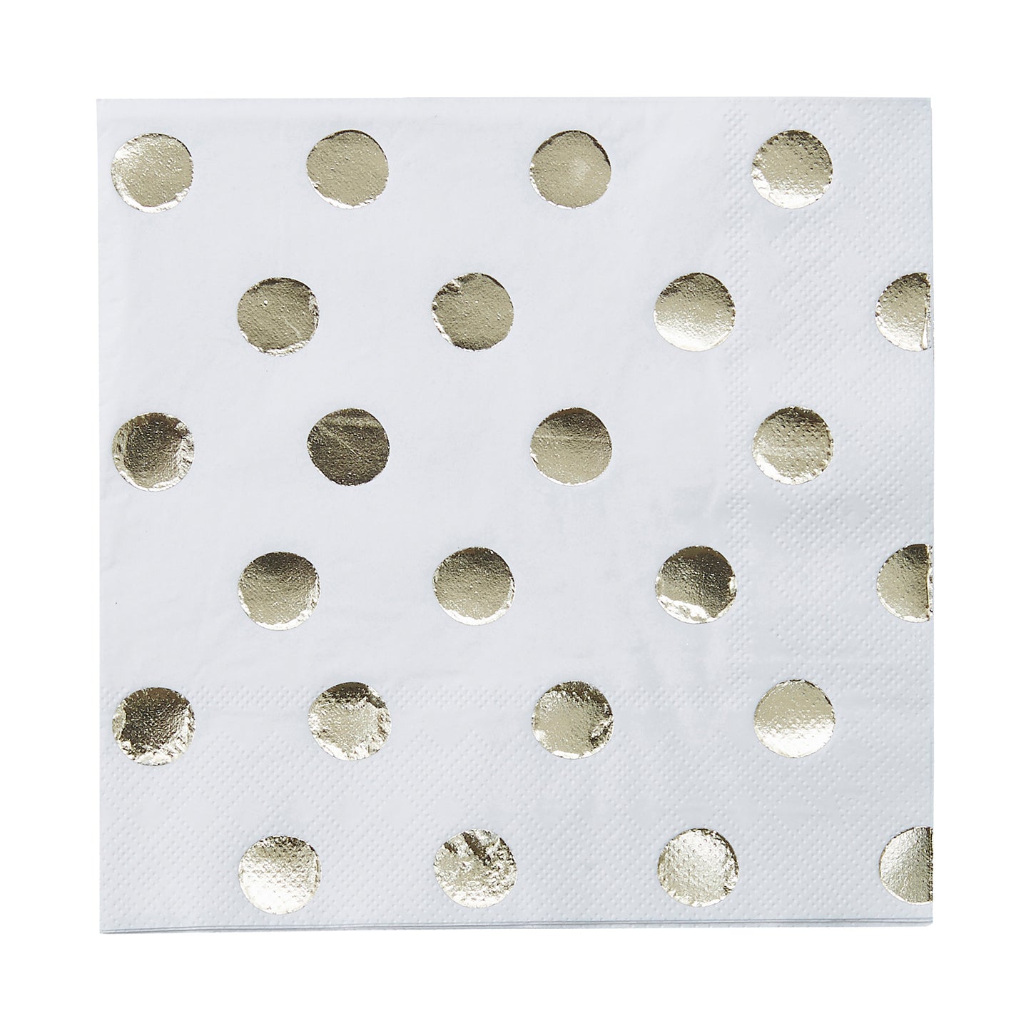 Gold Foiled Polka Dot Party Napkins
