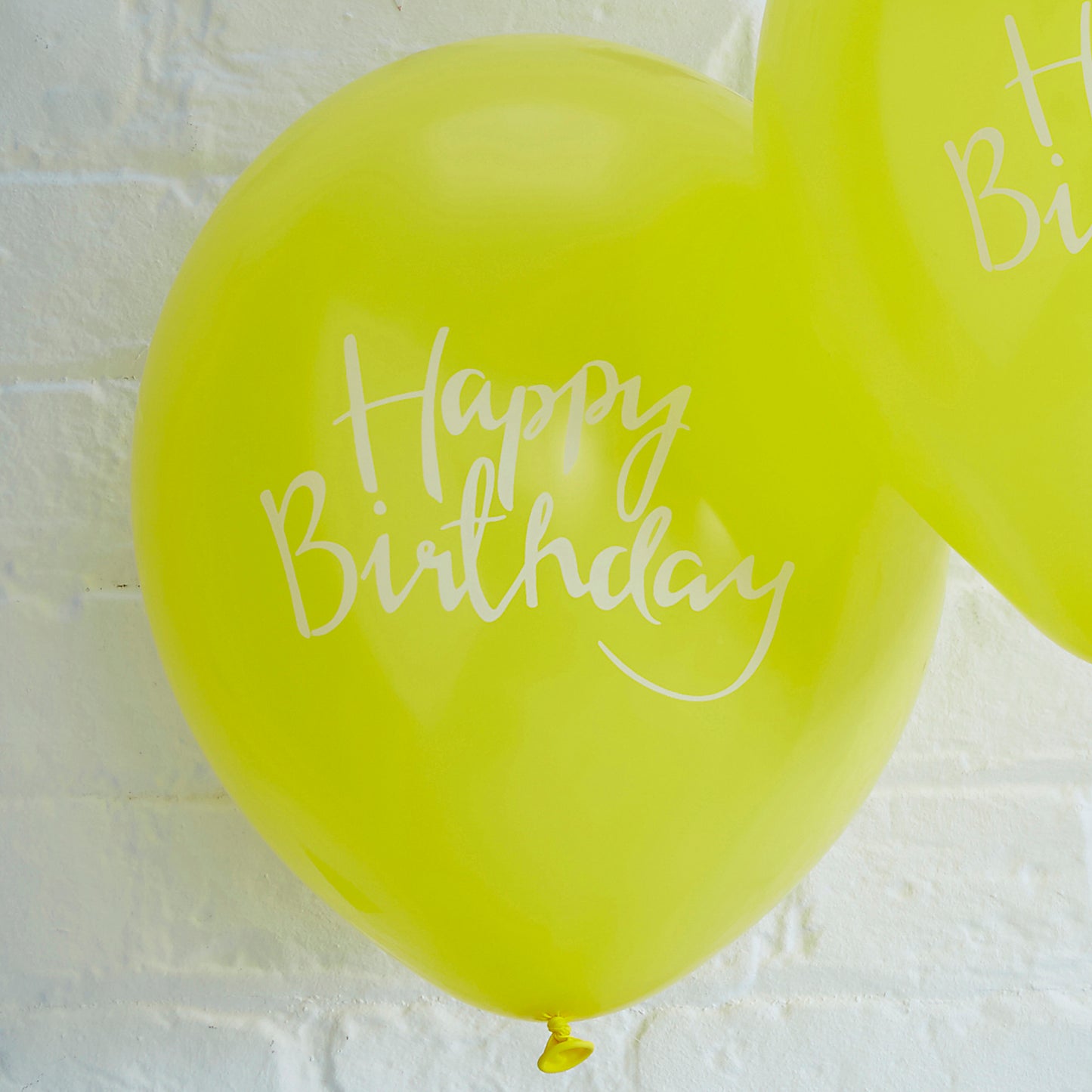 Happy Birthday Yellow Balloons