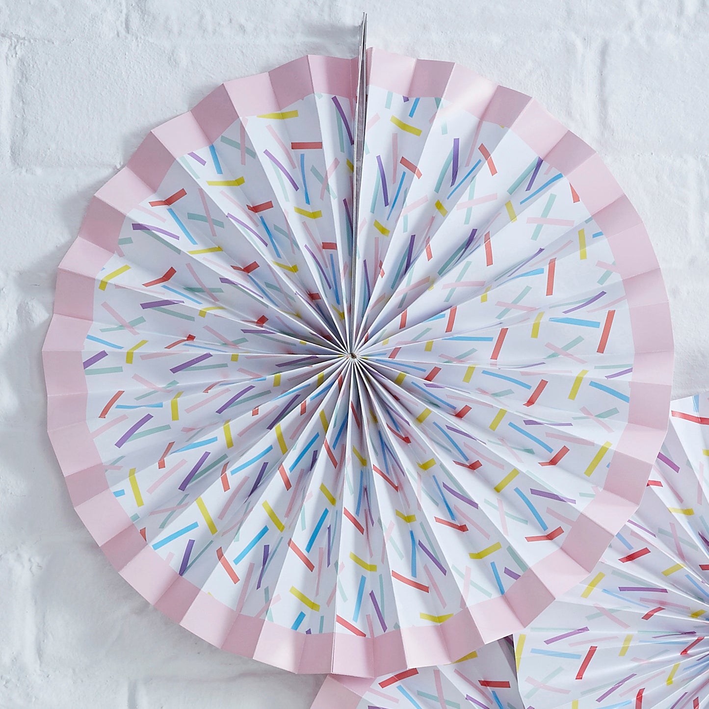 Sprinkles Paper Fan Decorations - Pick and Mix