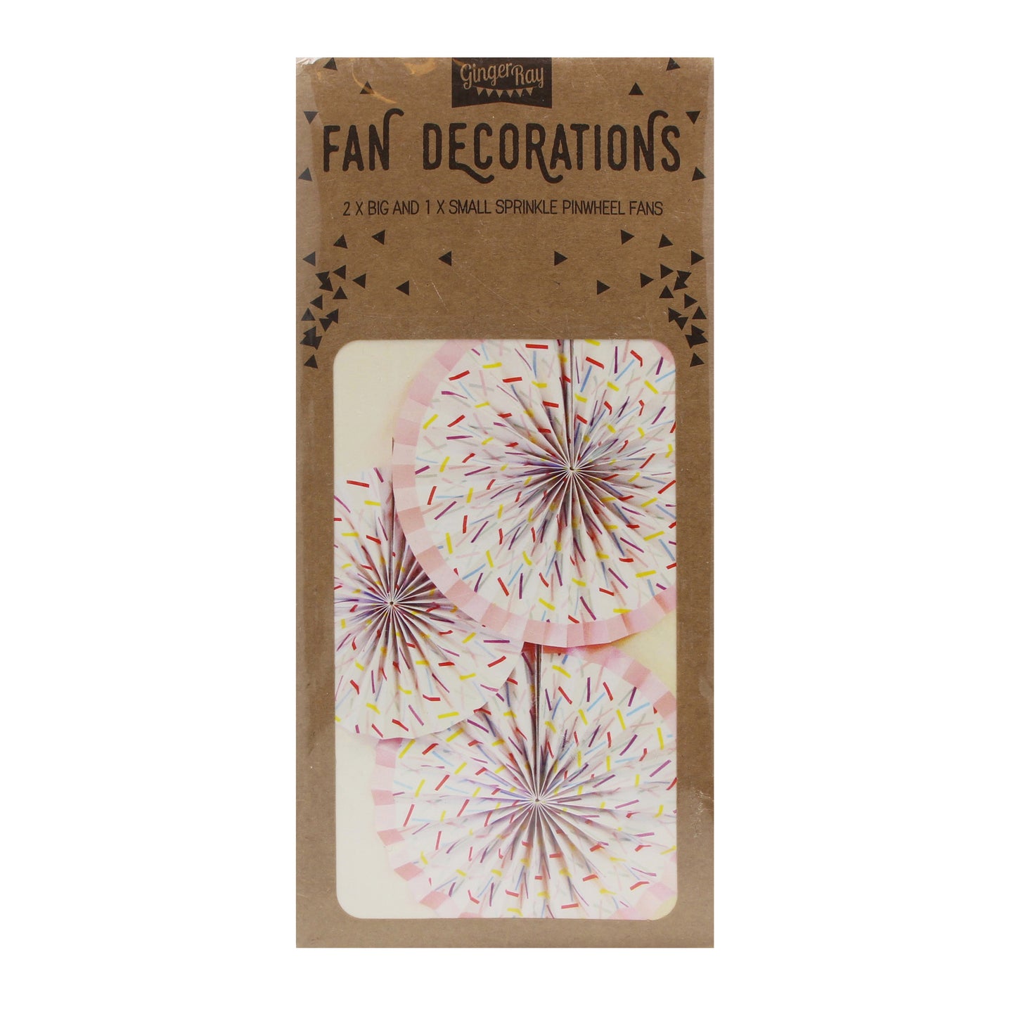 Sprinkles Paper Fan Decorations - Pick and Mix