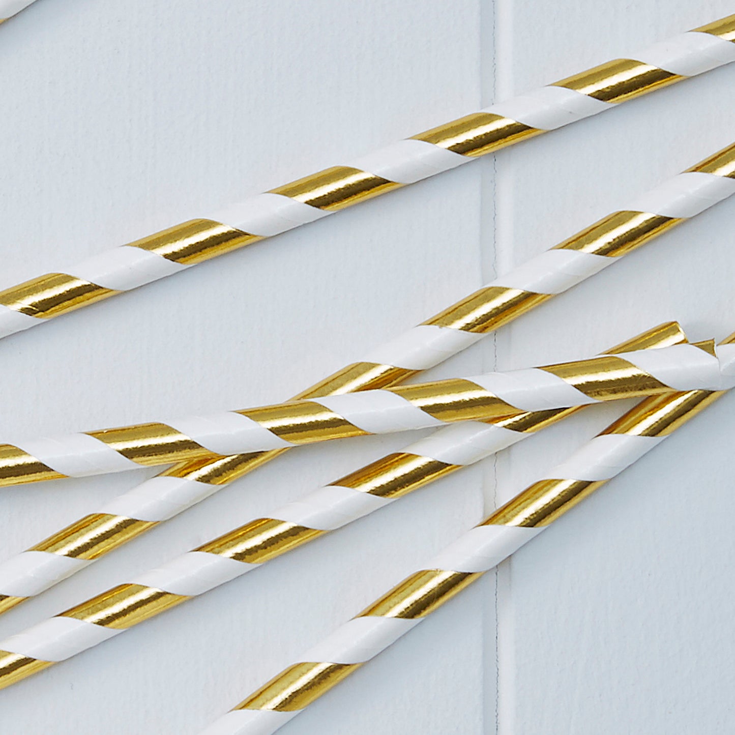 Gold Metallic Paper Straws