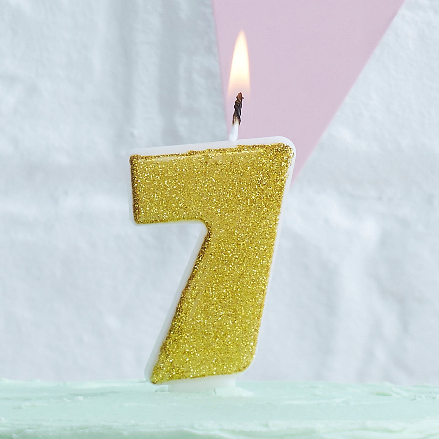 Gold Glitter 7 Number Candle - Pick and Mix