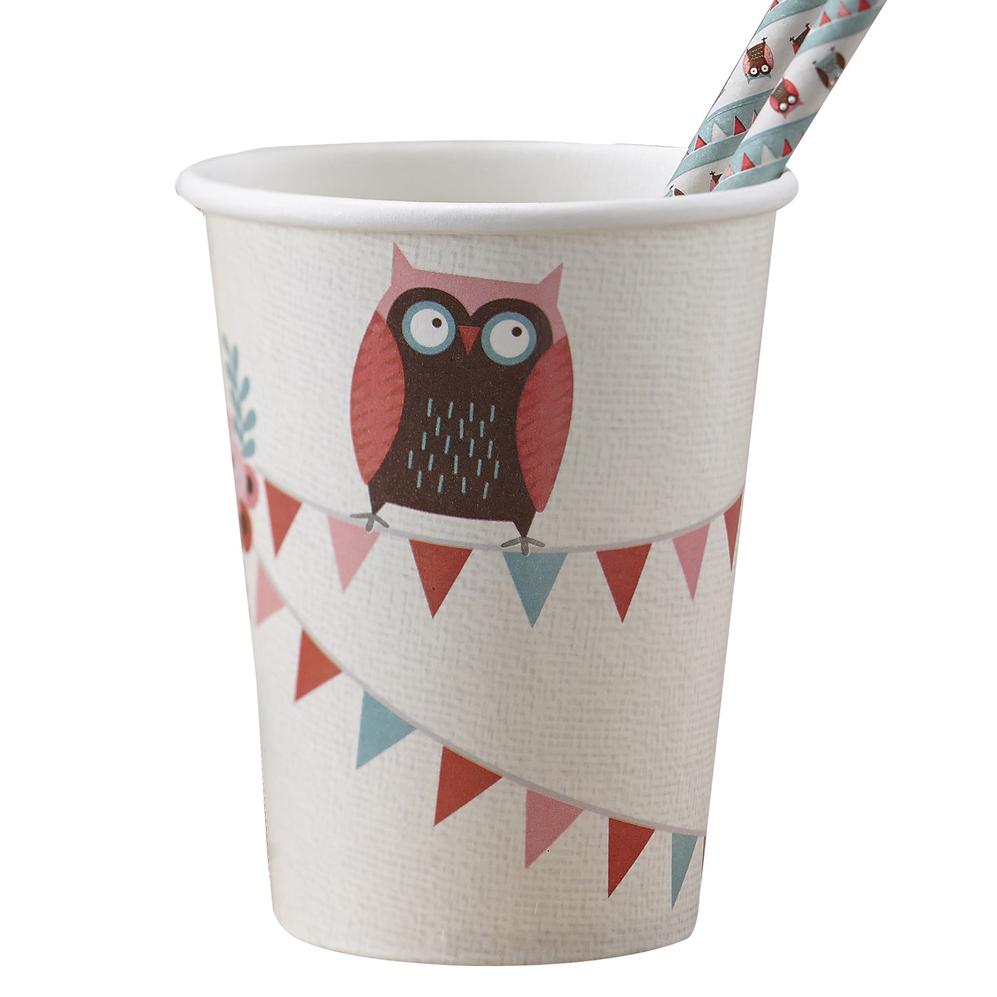 Paper Cups - Patchwork Owl