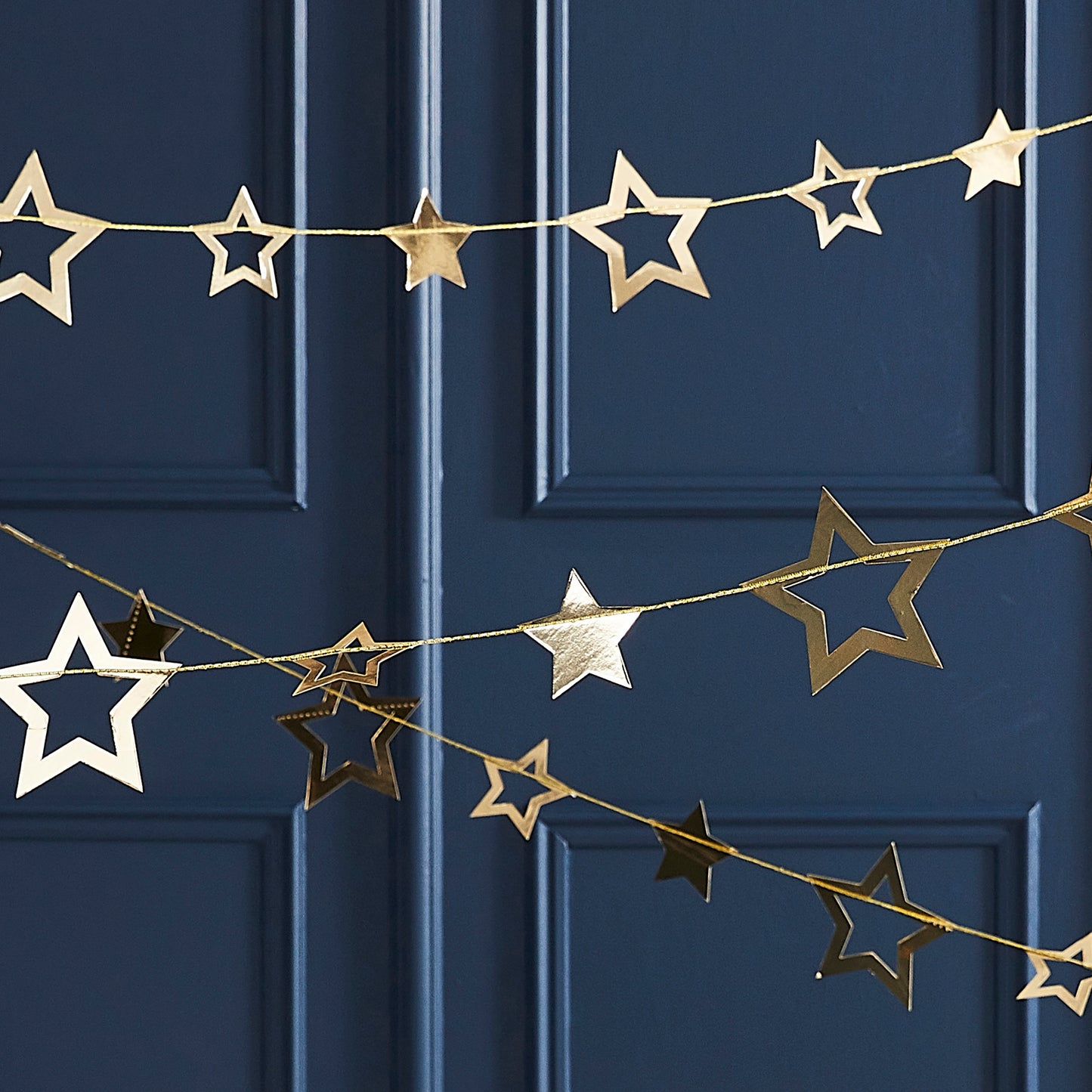 Gold Foiled Star Hanging Garland