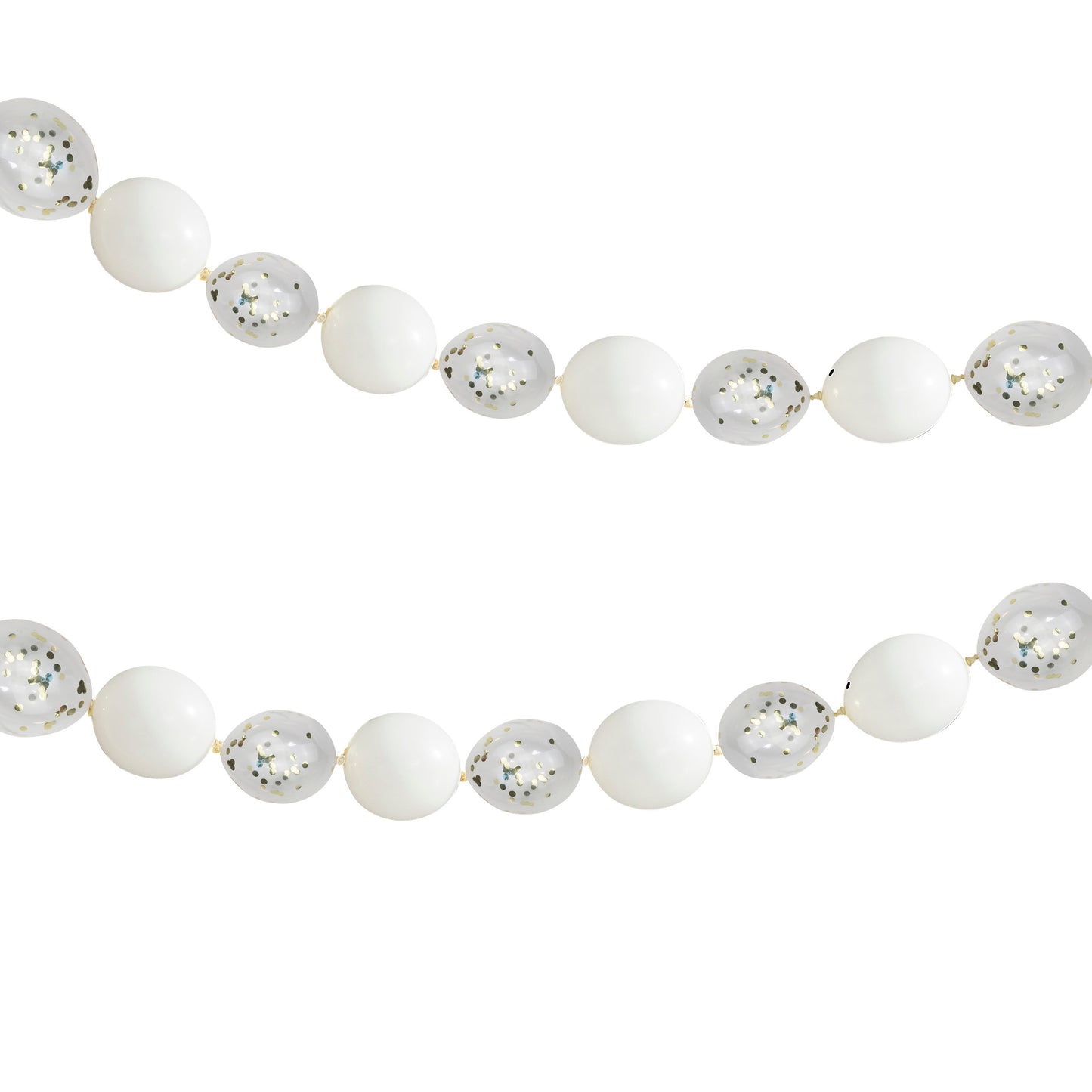 Gold Confetti Link Balloons Garland